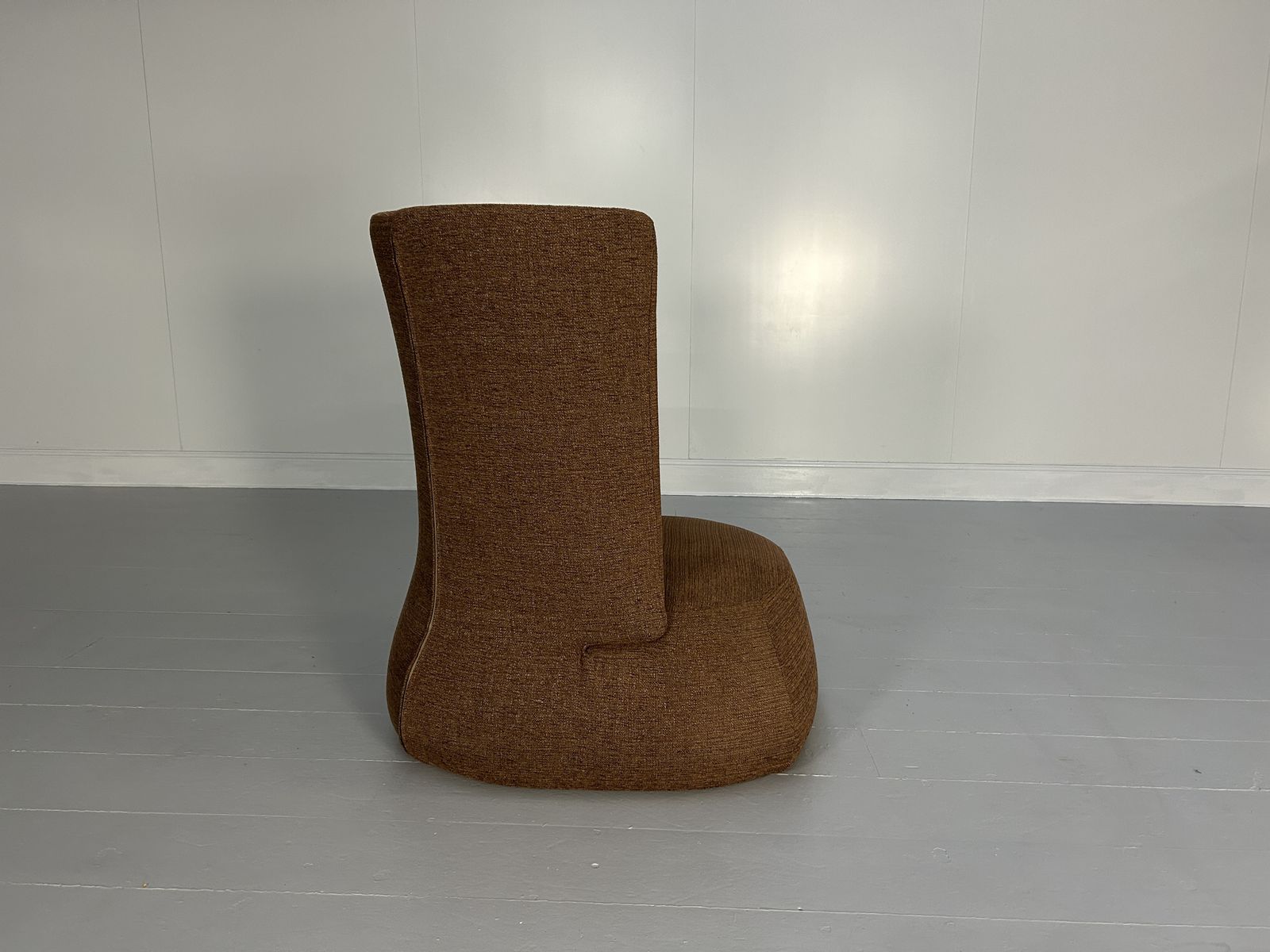 B&B Italia “Fat Fs91a” Chair In Brown Woven Fabric photo Furniture