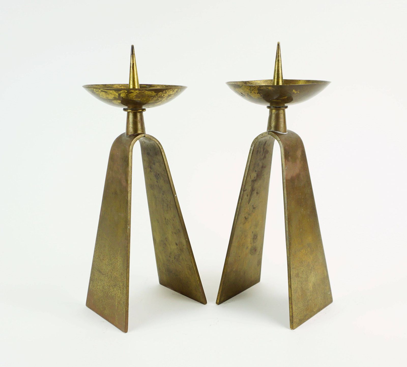 Pair Of Mid Century Modern Style Brass Candlesticks From The 1950s/60s photo furniture