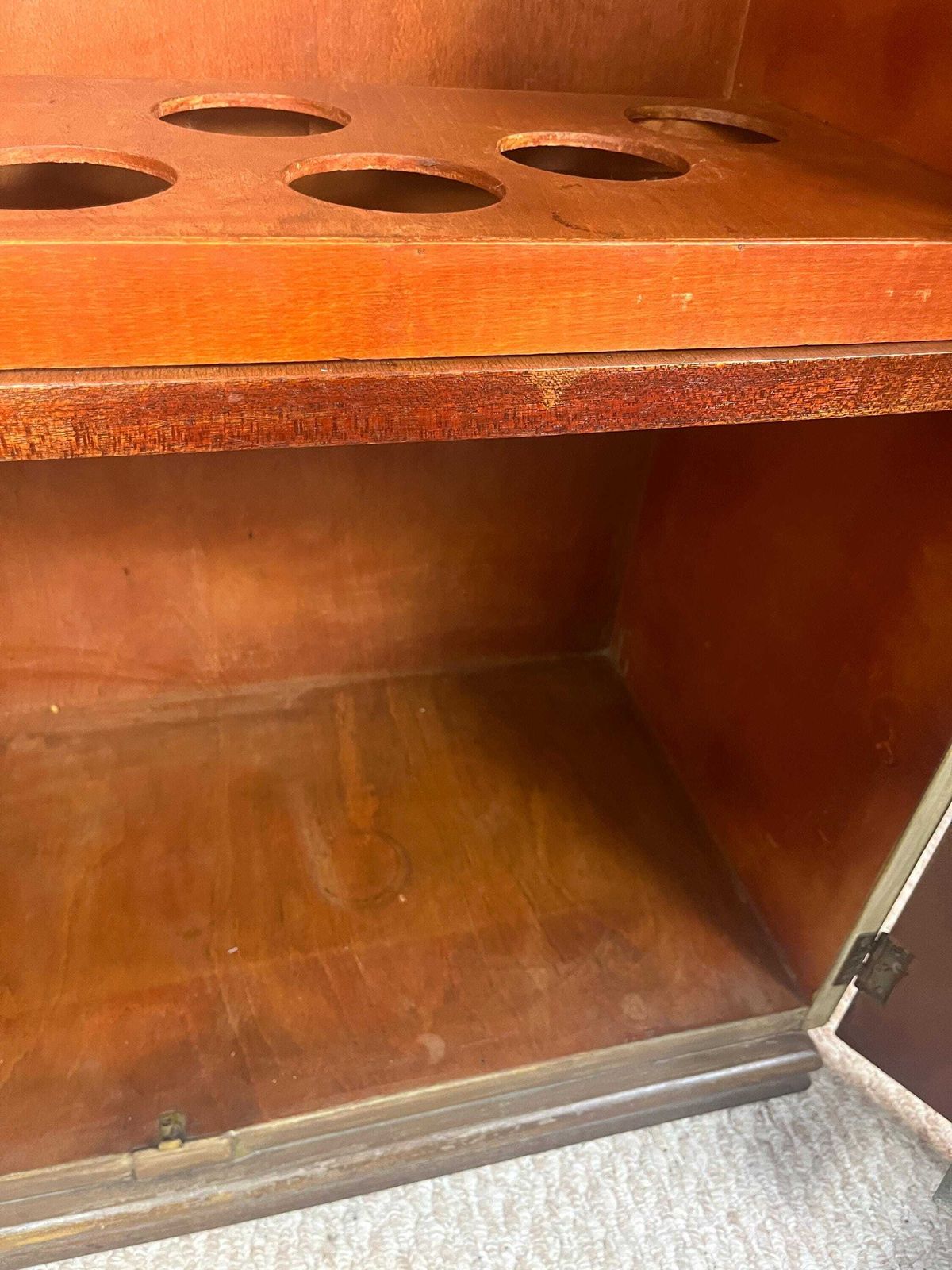 photo buy 1930s Antique Art Deco Metaphoric Cocktail Drinks Cabinet