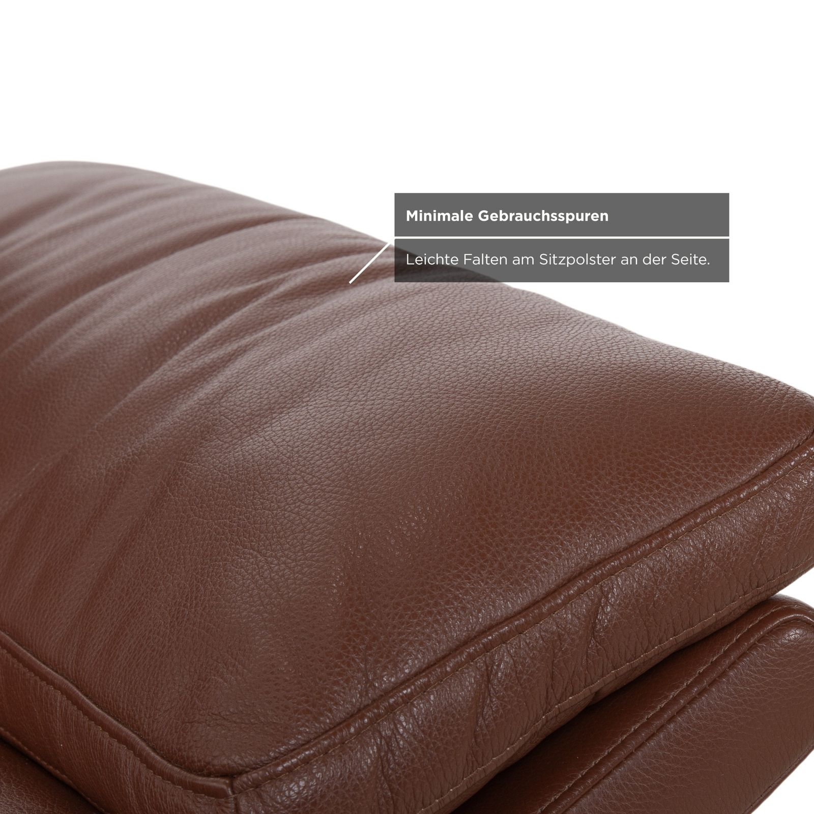 Fauteuil Rolf Benz 3300 en cuir marron photo vinterior