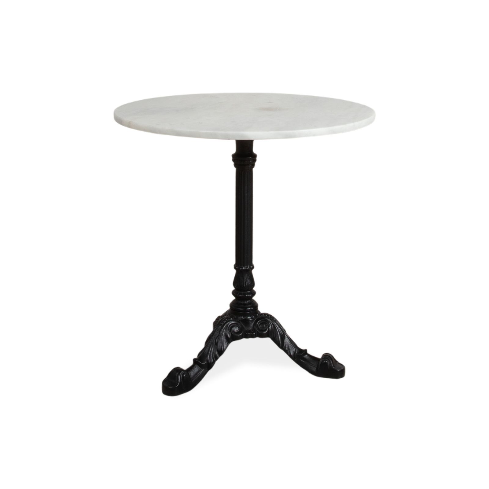 Table basse Thonet en marbre et fonte noire, blanche et grise, Art Nouveau photo vintage
