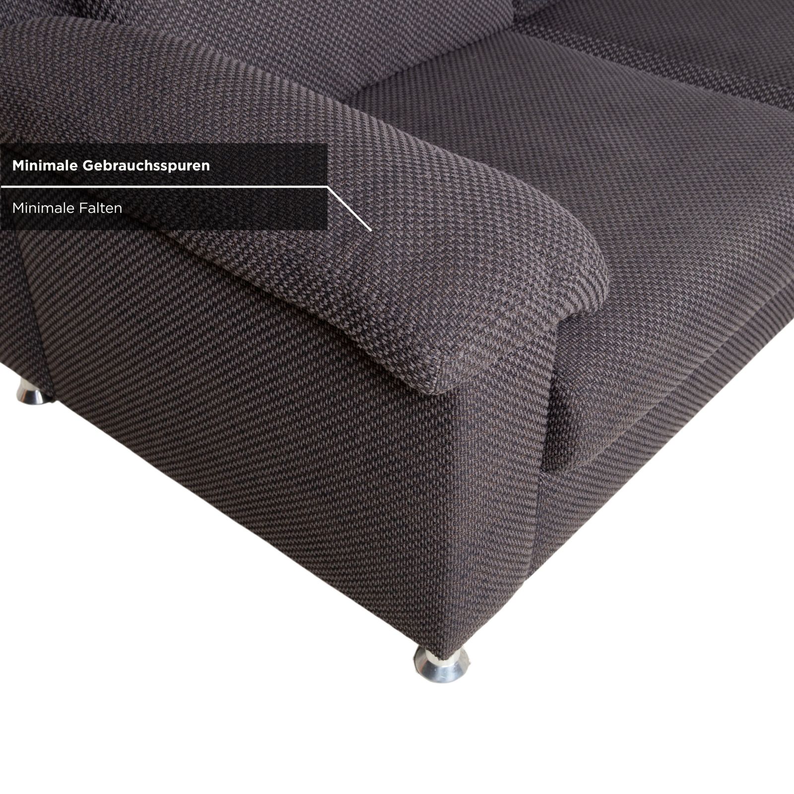 Mobilier Canapé d'angle Ewald Schillig Vario en tissu gris brun, méridienne à gauche photo