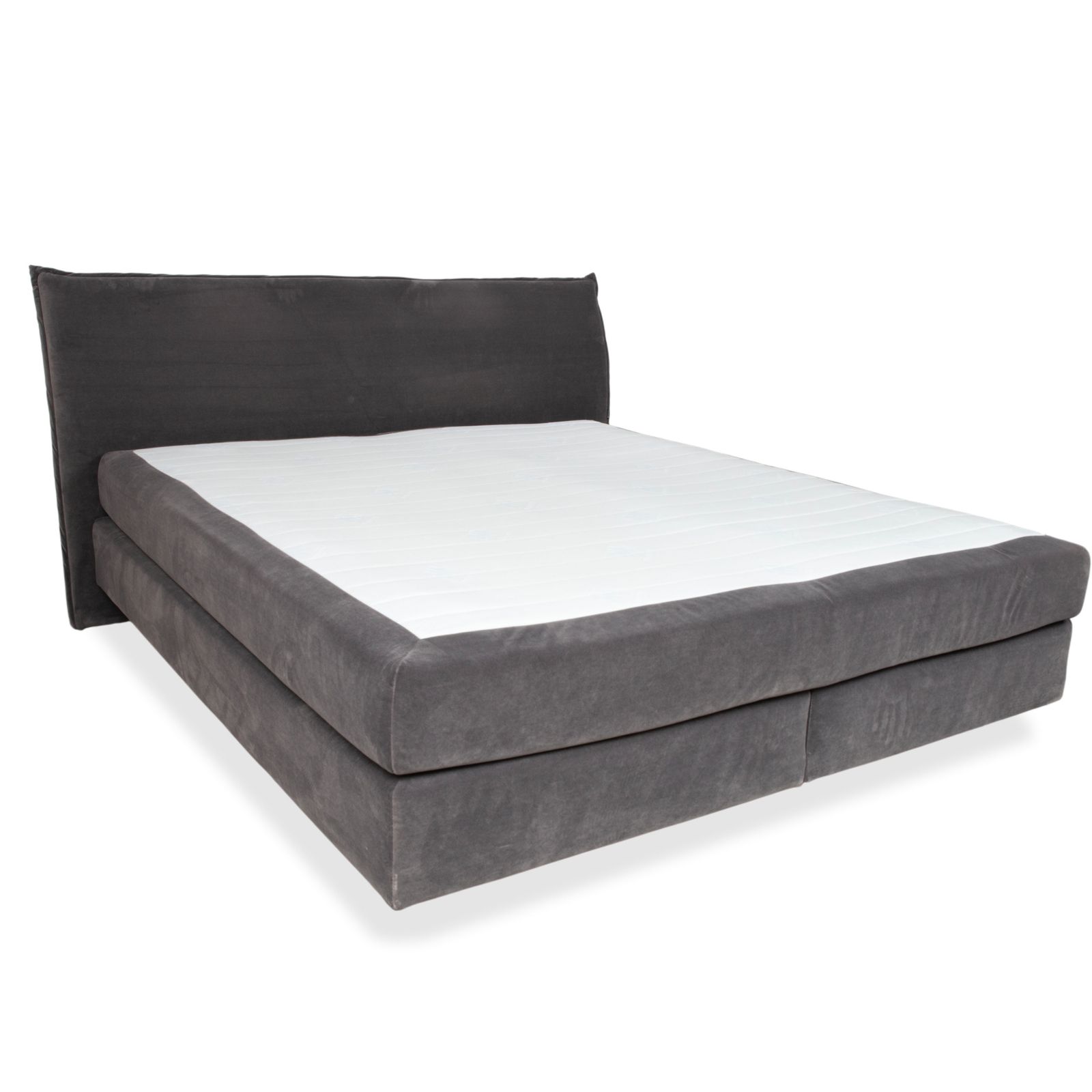 Lit en tissu Musterring, gris