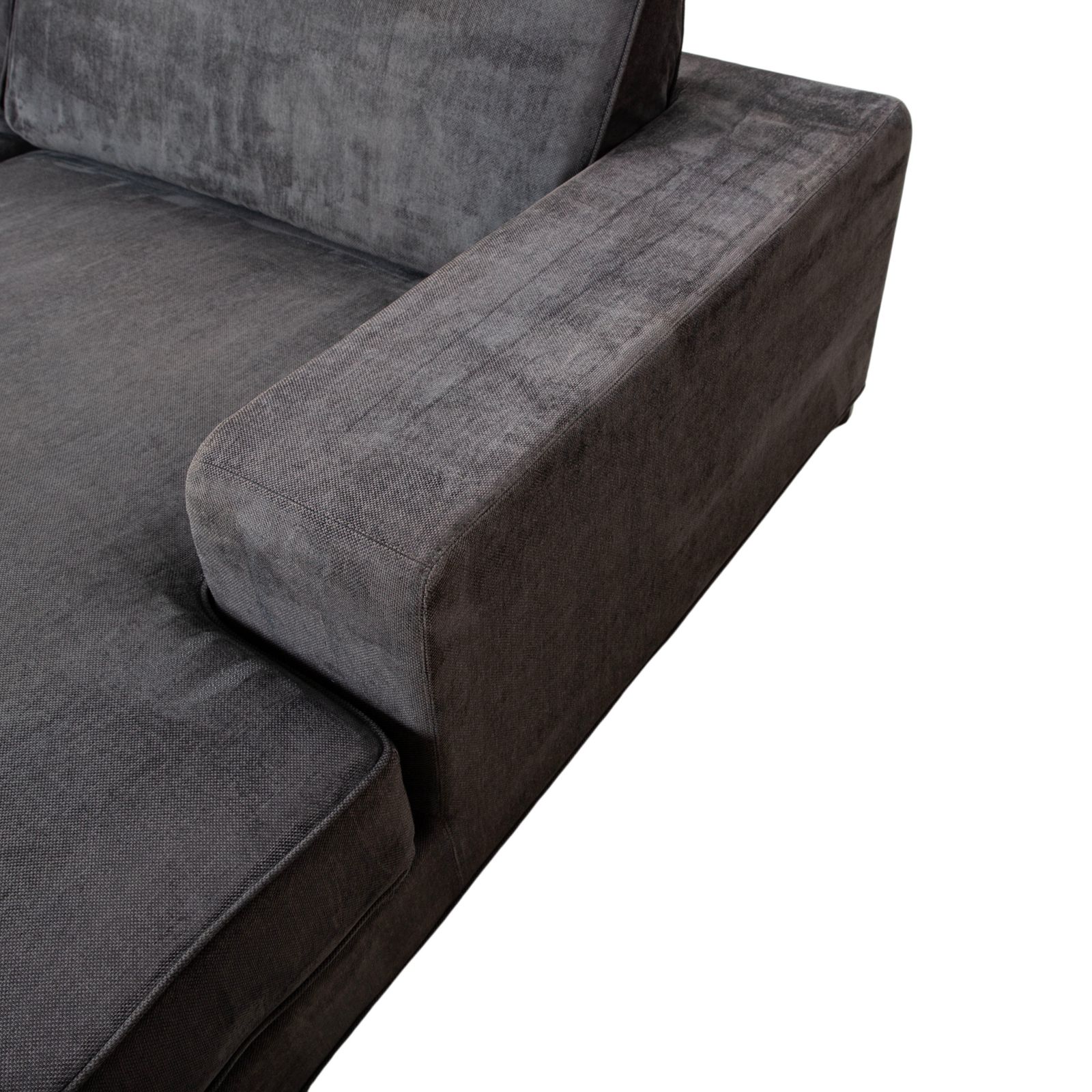 Arketipo Fabric Corner Sofa Grey Blue photo vintage