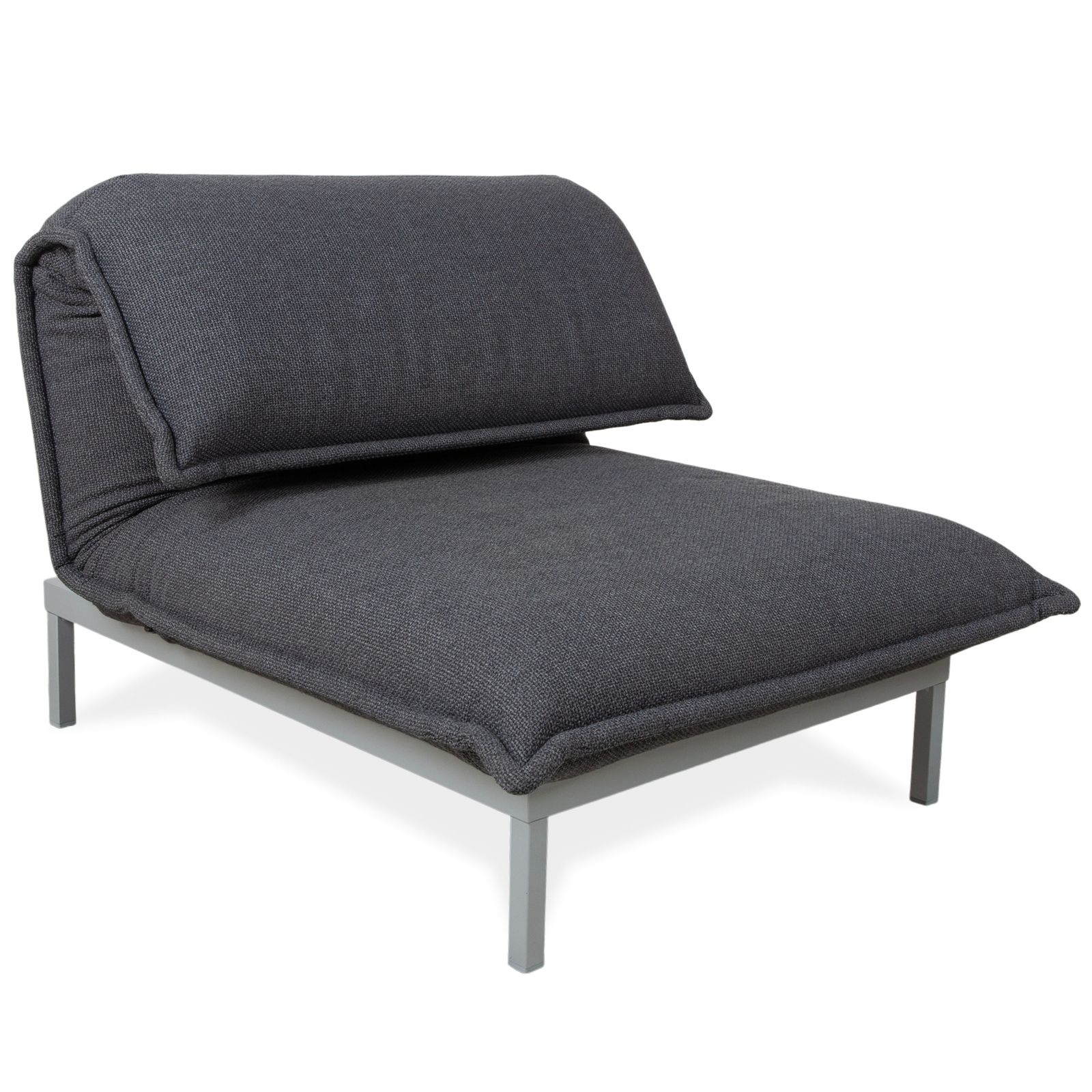 Fauteuil Rolf Benz Nova en tissu gris, fonction manuelle