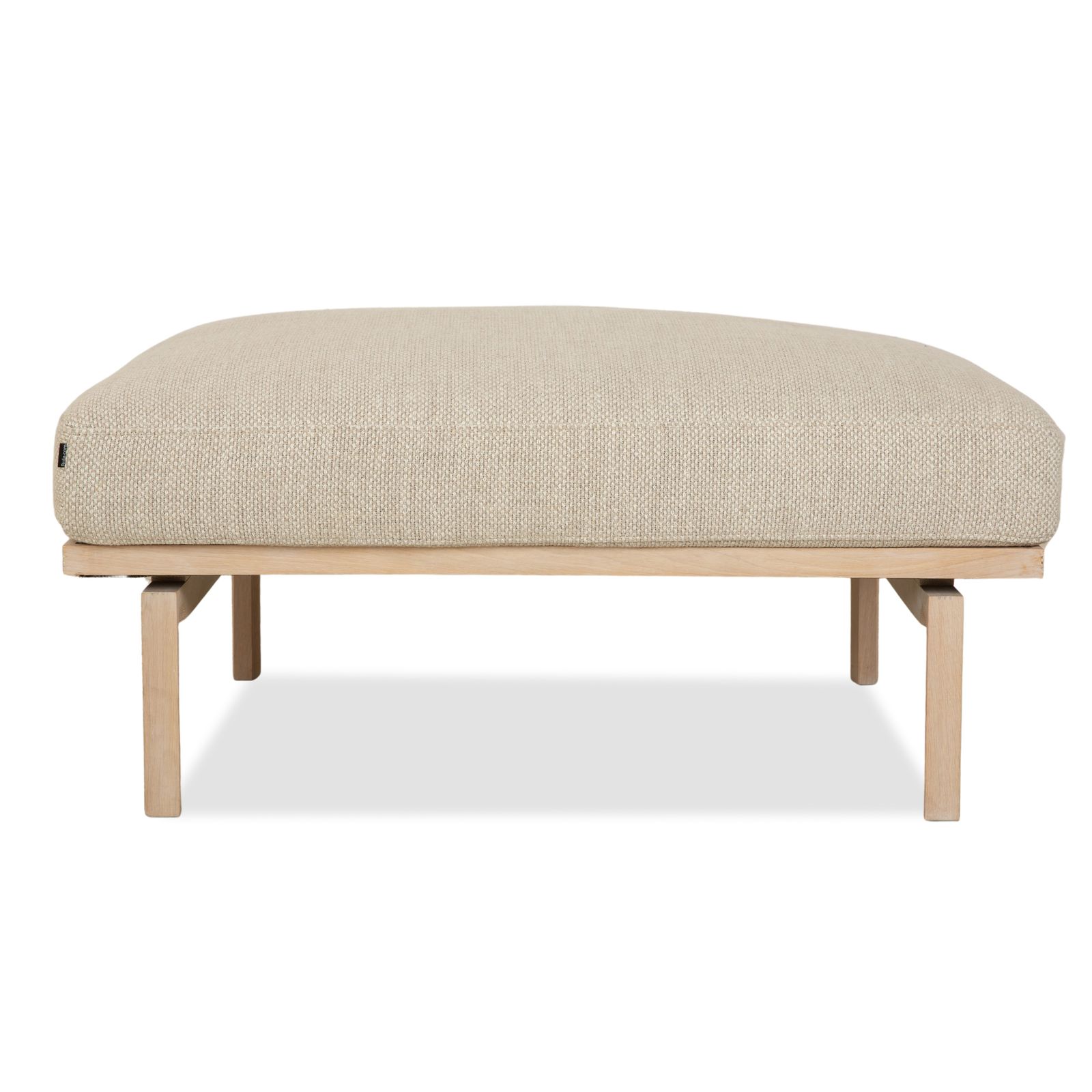 photo furniture Tabouret Bolia Elton en tissu beige crème, bois gris