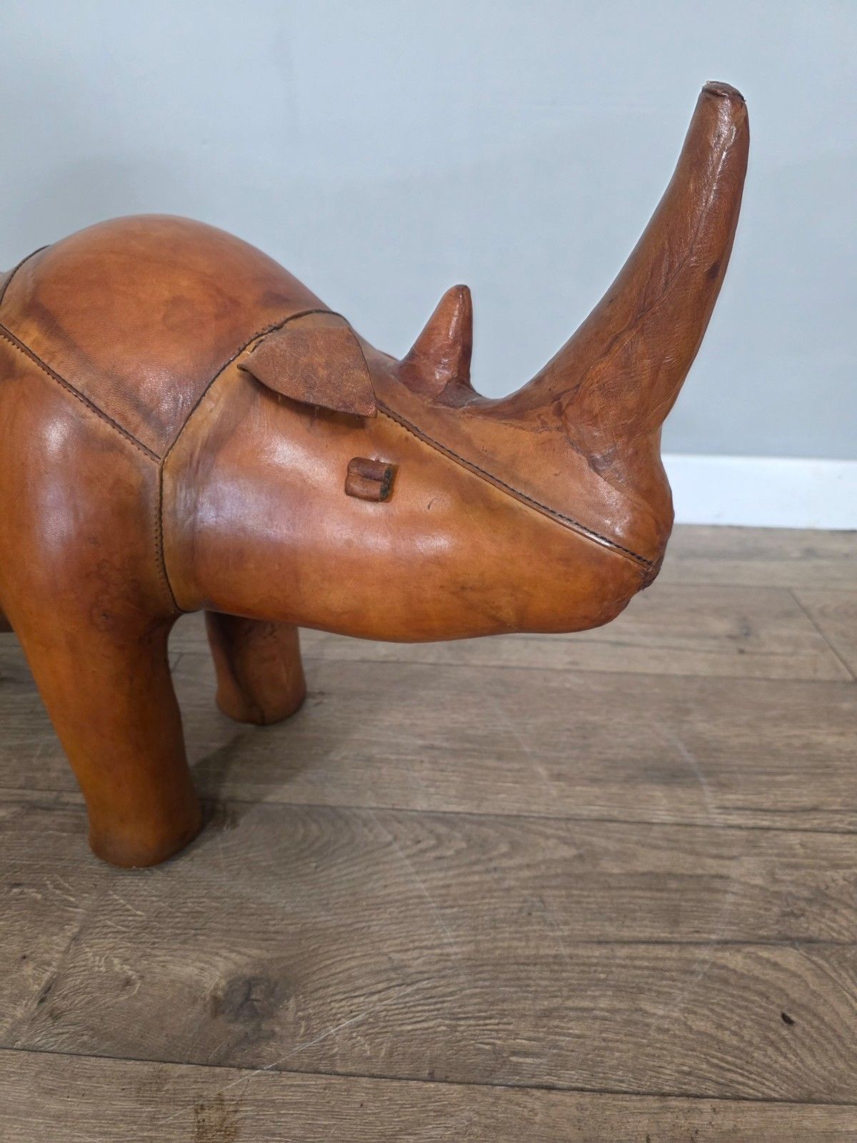 1125.0 Large Leather Dimitri Omersa For Liberty London Rhino Footstool photo