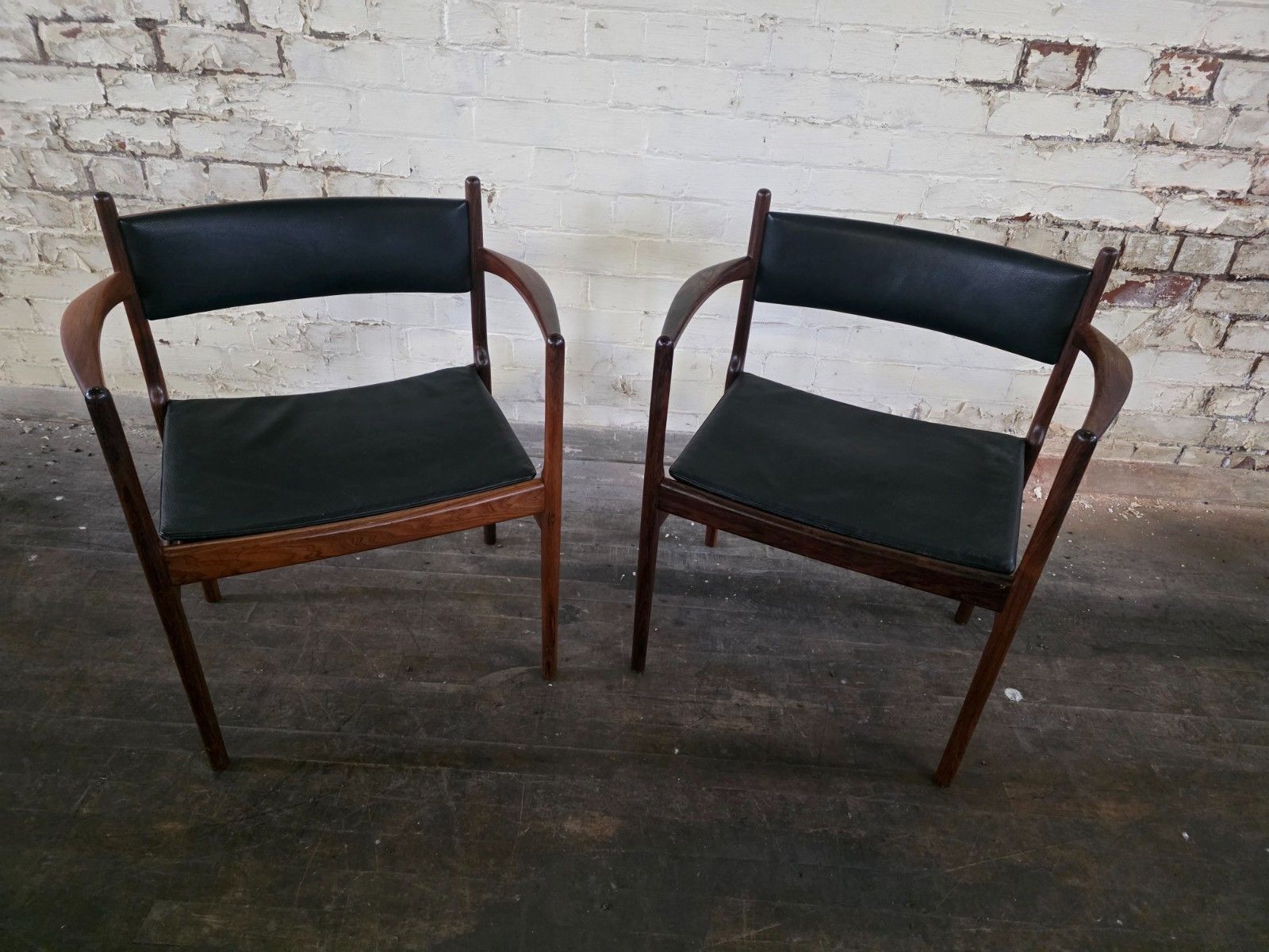 photo buy Set Of 8 Danish Dining Chairs By Kai Lyngfeldt Larsen