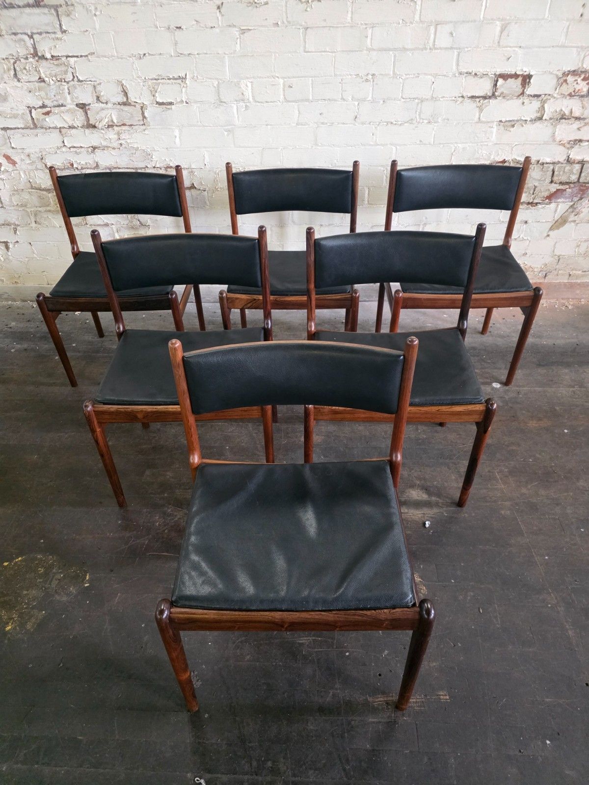 Set Of 6 Danish Dining Chairs By Kai Lyngfeldt Larsen
