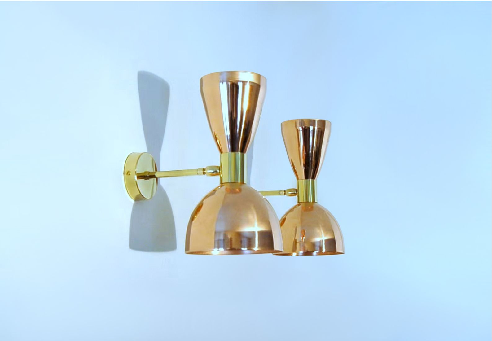 Pair Of Wall Lamp Art. A 045   Copper / Brass   Deyroo Lighting