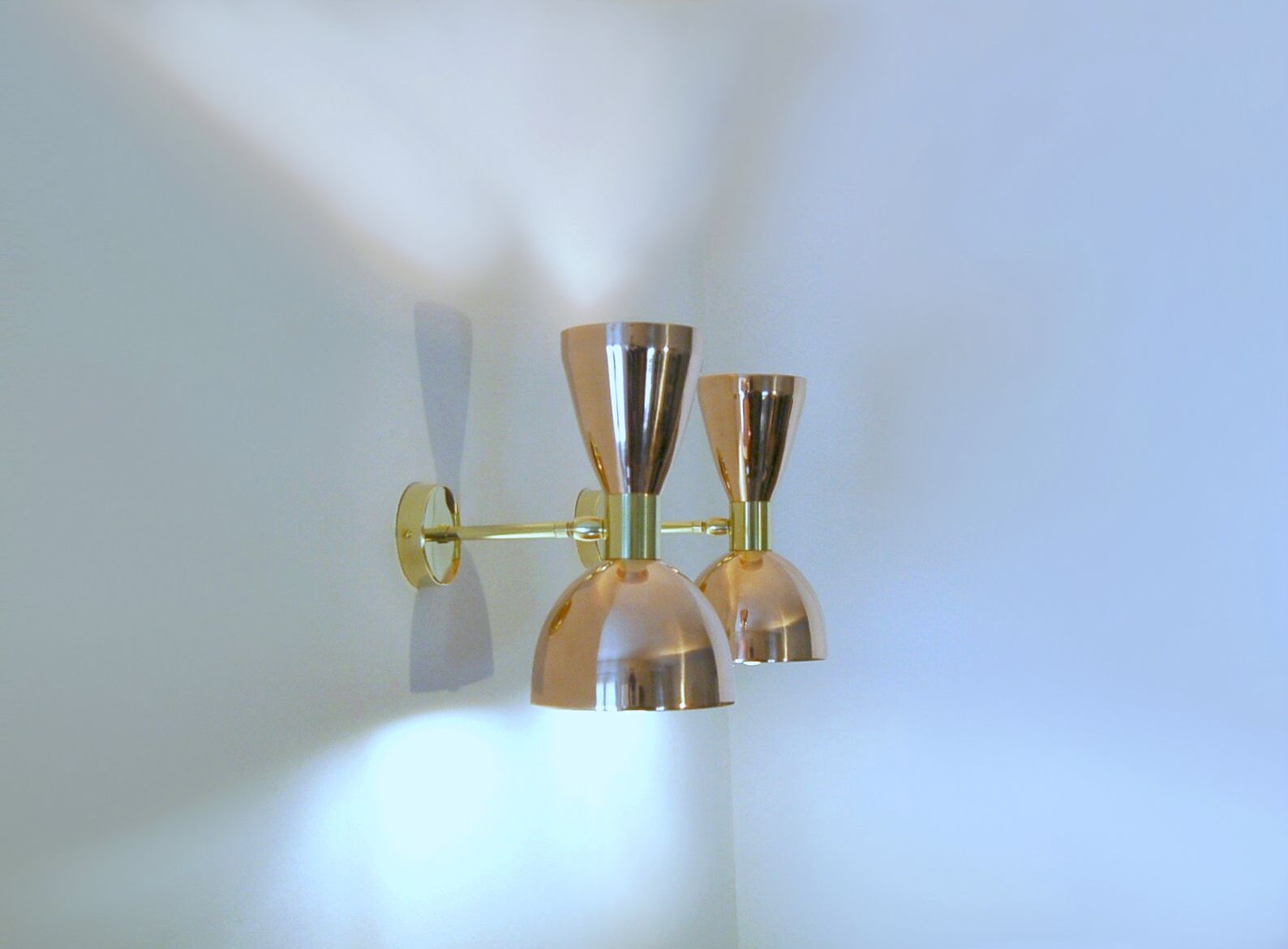 photo furniture Pair Of Wall Lamp Art. A 045   Copper / Brass   Deyroo Lighting