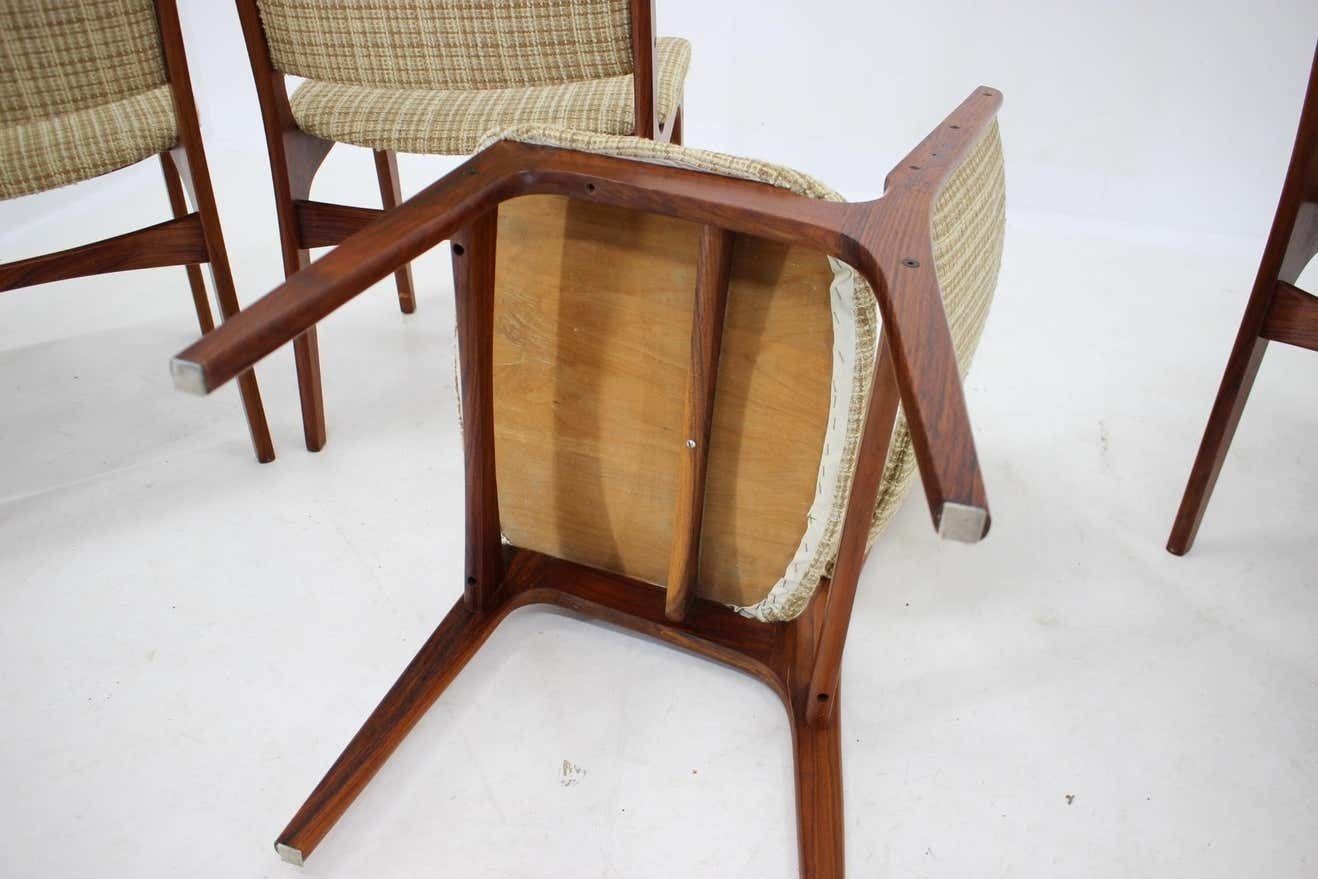 Johannes Andersen Eetkamerstoelen, Set Van 6, Denemarken, Ca. Jaren 1960 photo vintage
