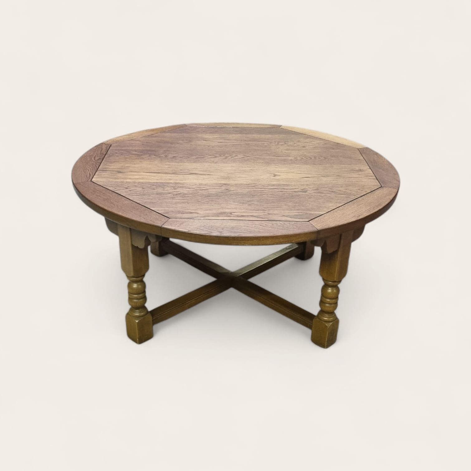 Vintage Old Charm Wood Brothers Large Coffee Table / Light Oak / C.1970s / Free Delivery photo Furniture