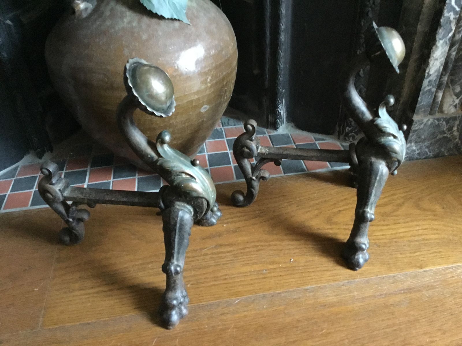 Pair Of Regency Fire Dogs photo Home Fixtures