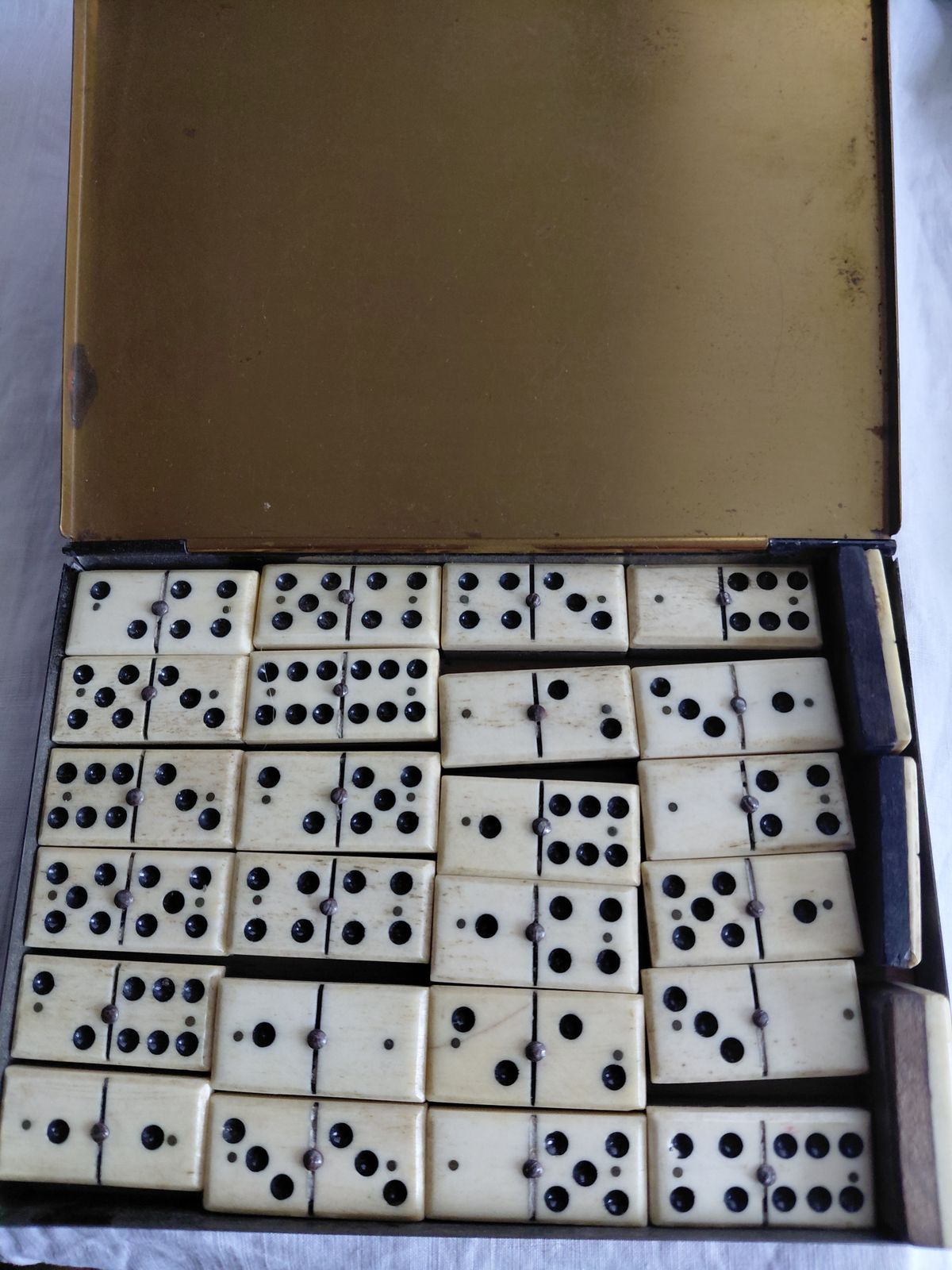 Vintage Dominoes And Cigarette Case