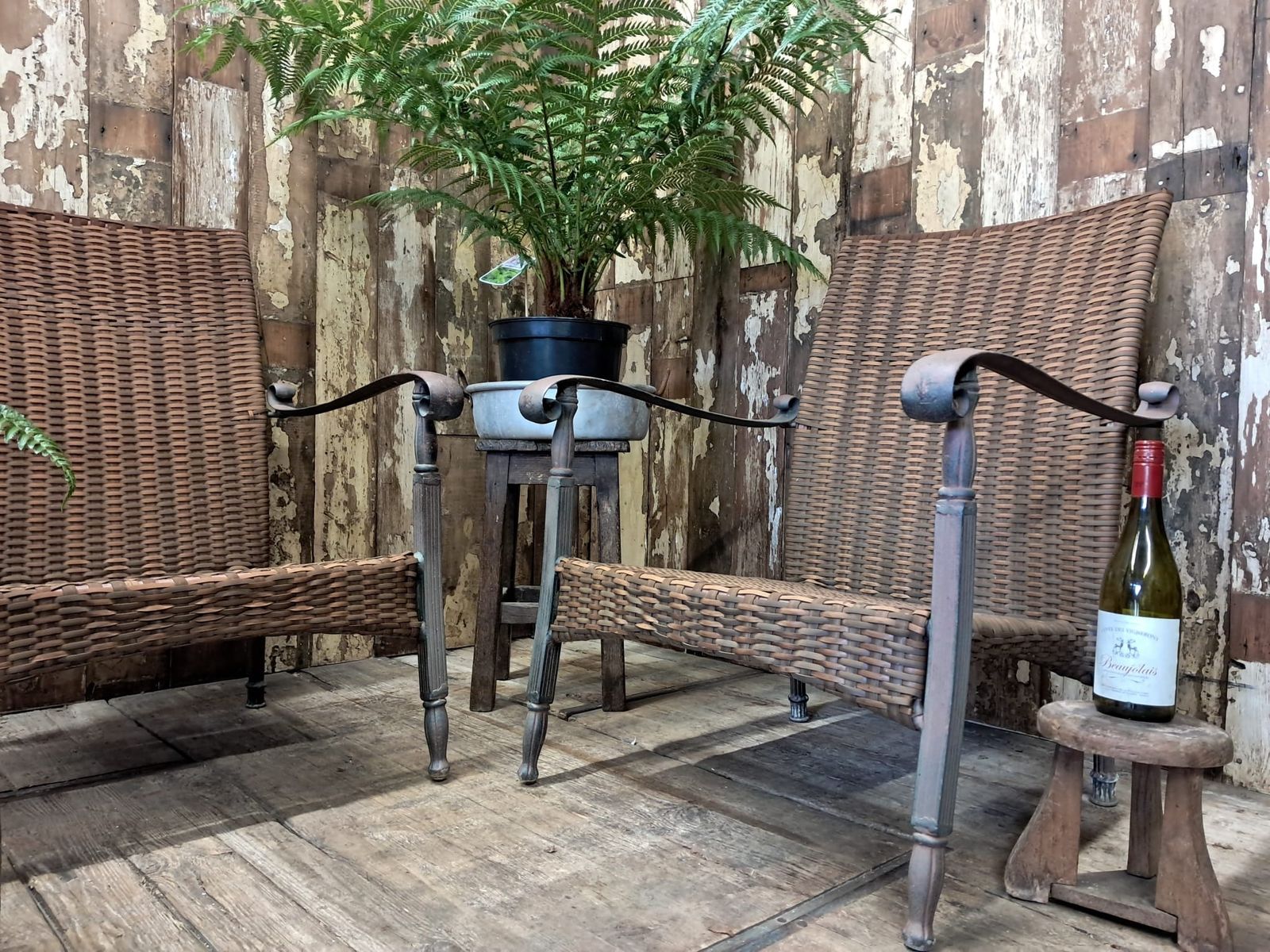 Set Of Four Rattan Garden Armchairs photo 785.0
