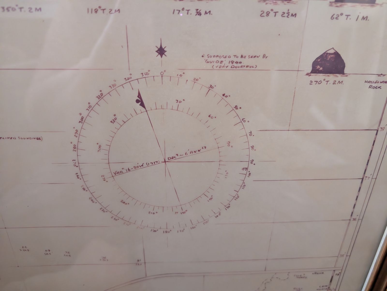 Vintage Navigational Chart Of Rockall 1970s 70s Nautical Wall Art Shipping Forecast photo furniture