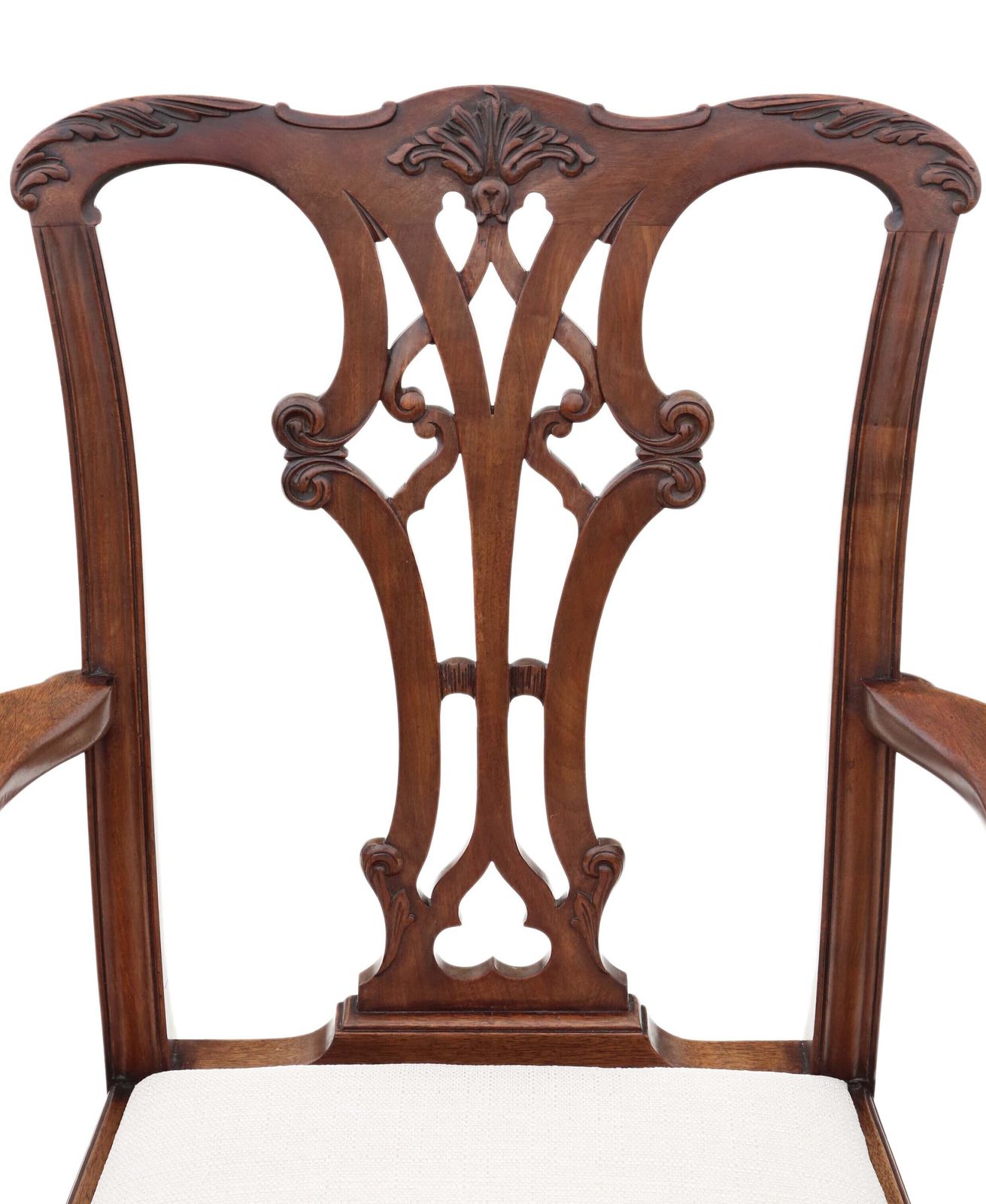 Antique C.1910 Georgian Revival Mahogany Dining Chairs: Set Of 8 (6+2) photo 3495.0