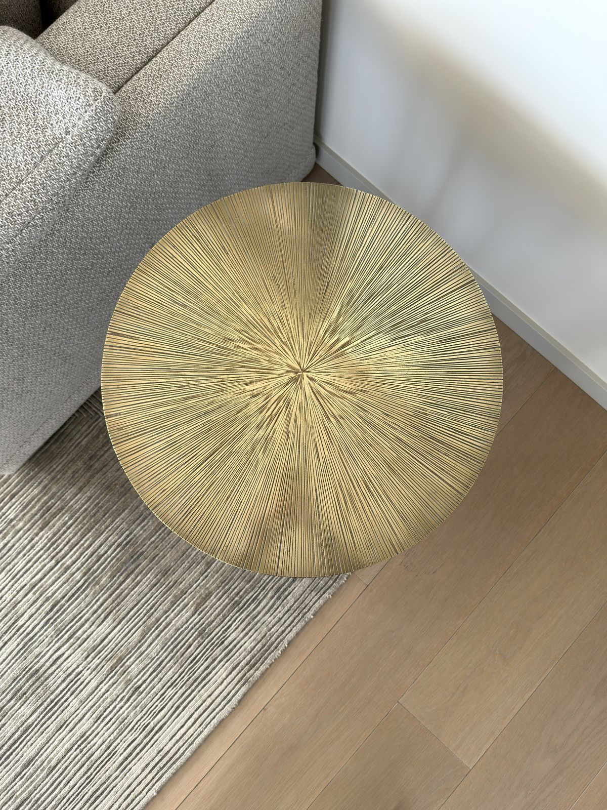 Catalina Bronze And Milled Steel Side Table By Tuell & Reynolds, 2016 photo buy