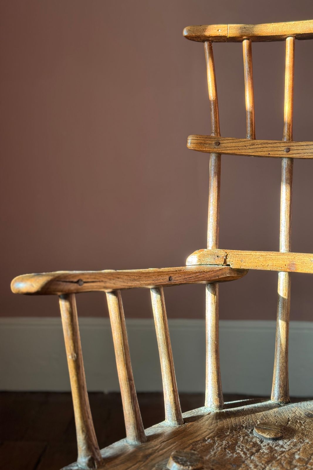 photo for sale A Rare 18th Century Triple Comb Back Stick Chair