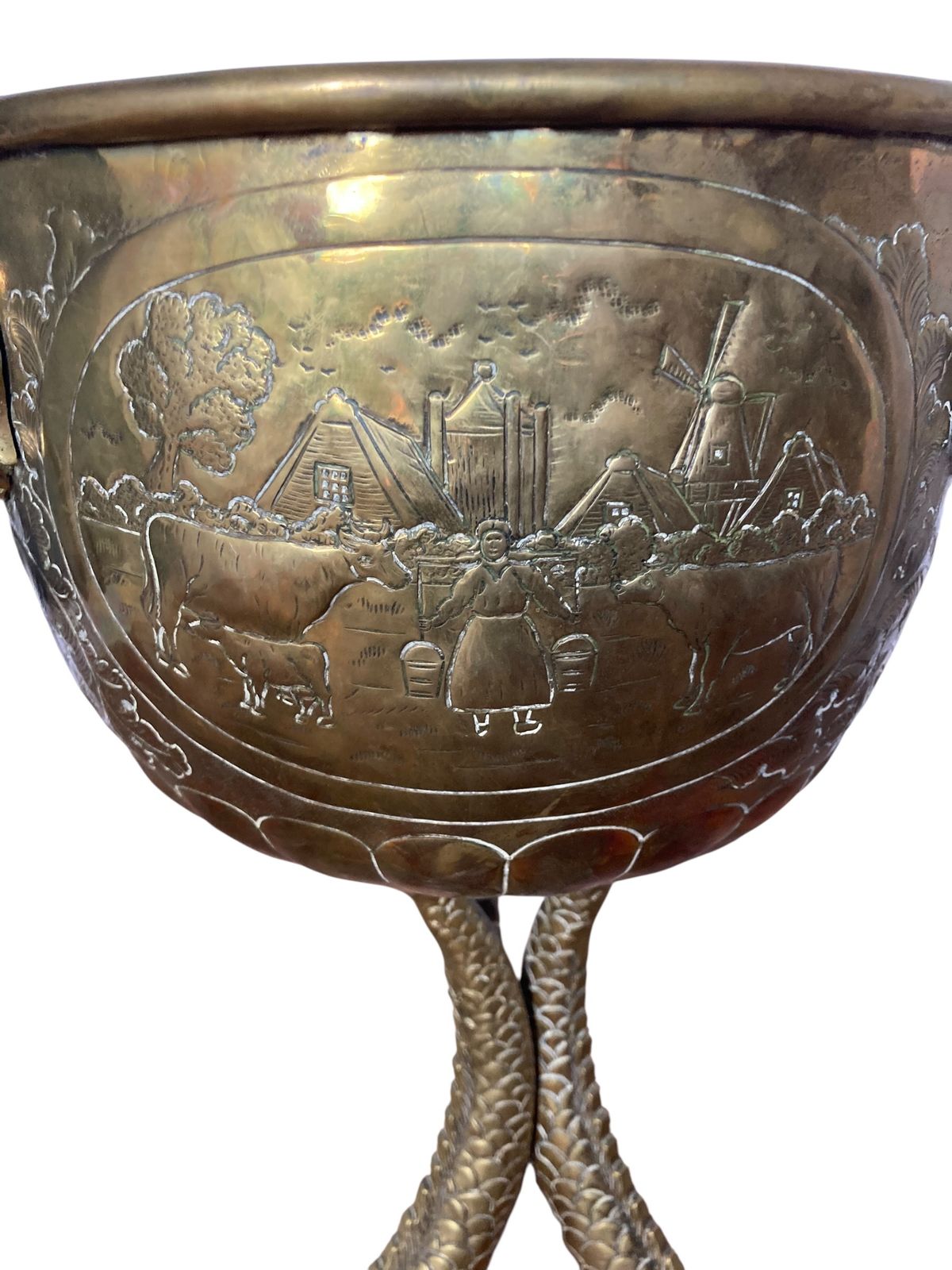An Antique Brass Jardinière Or Decorative Planter photo buy