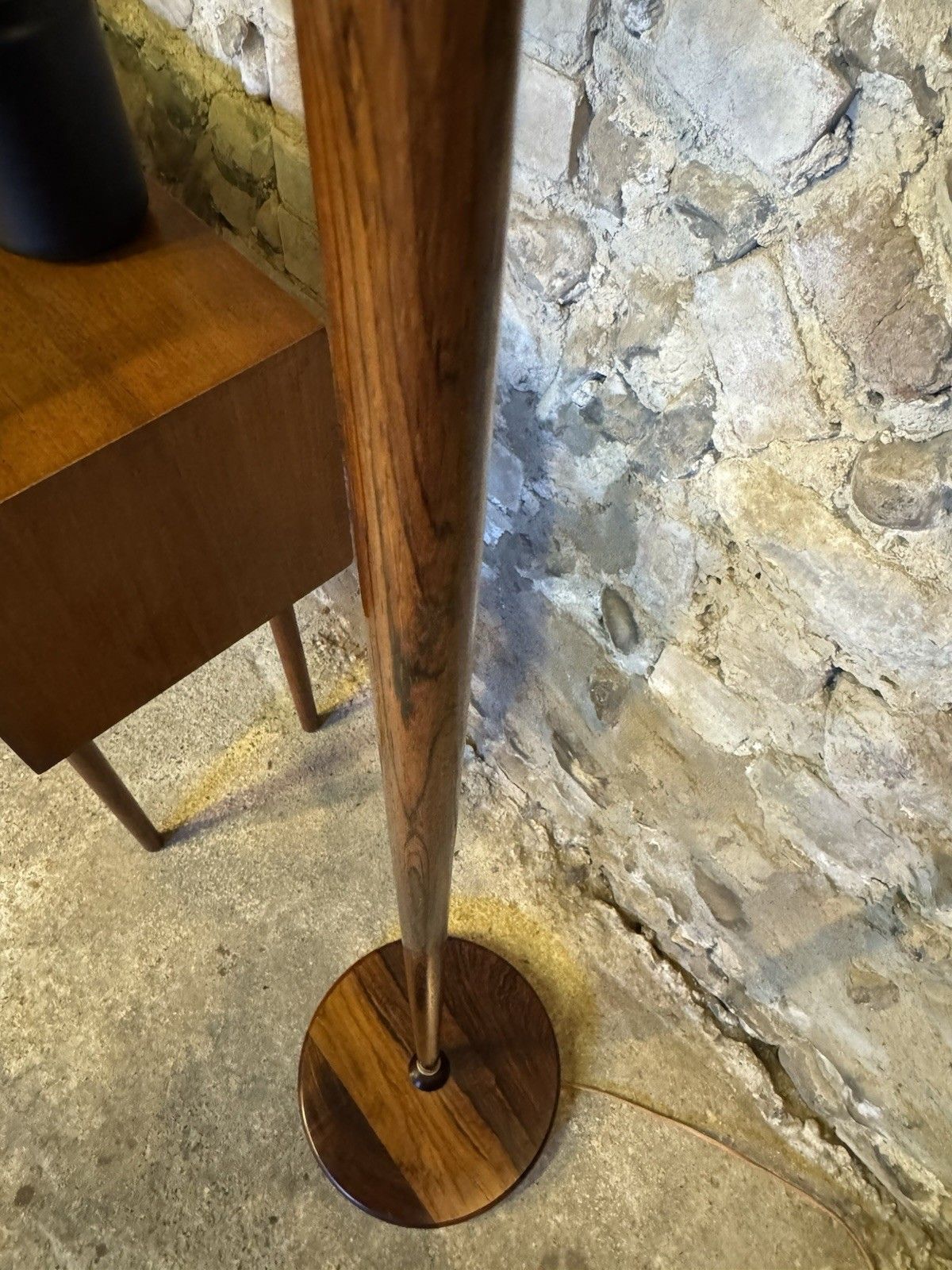 🚛 Vintage Mid Century Rosewood Danish/Scandinavian Floor Standard Lamp Retro photo 345.0
