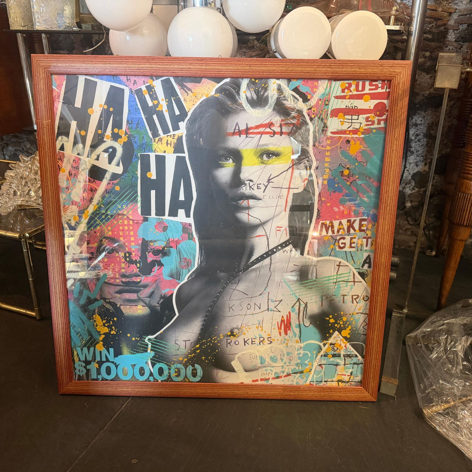 photo for sale Kate Moss, A Street Art Mixed Media On Paper, Embellished By Hand By Airoh