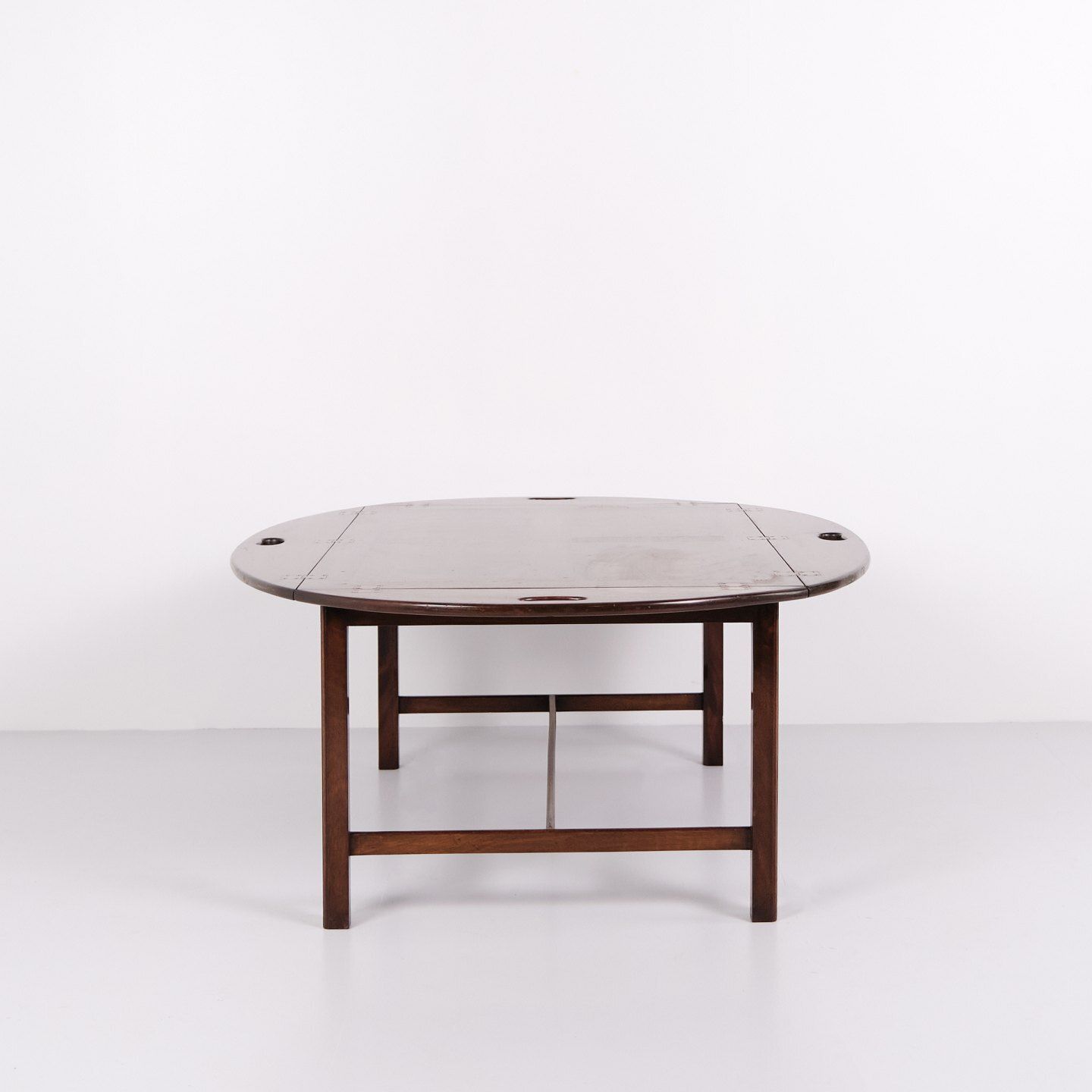Butler Table Coffee Table In Mahogany With Brass Fittings From The 1930s photo furniture