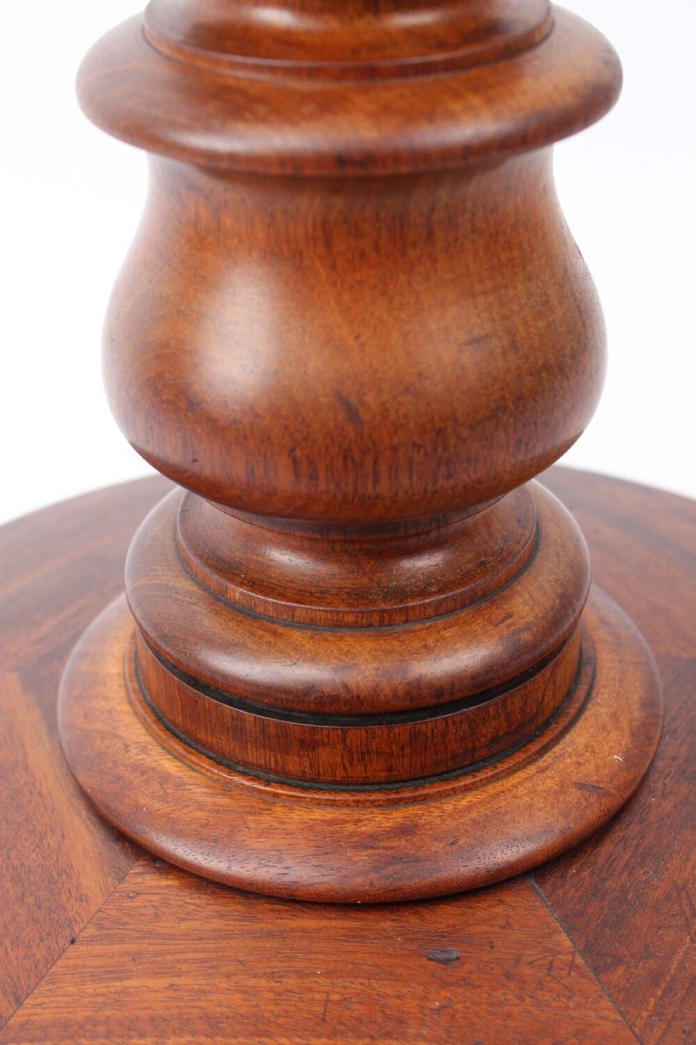 Antique William IV Specimen Wood Top Lamp Table photo vintage