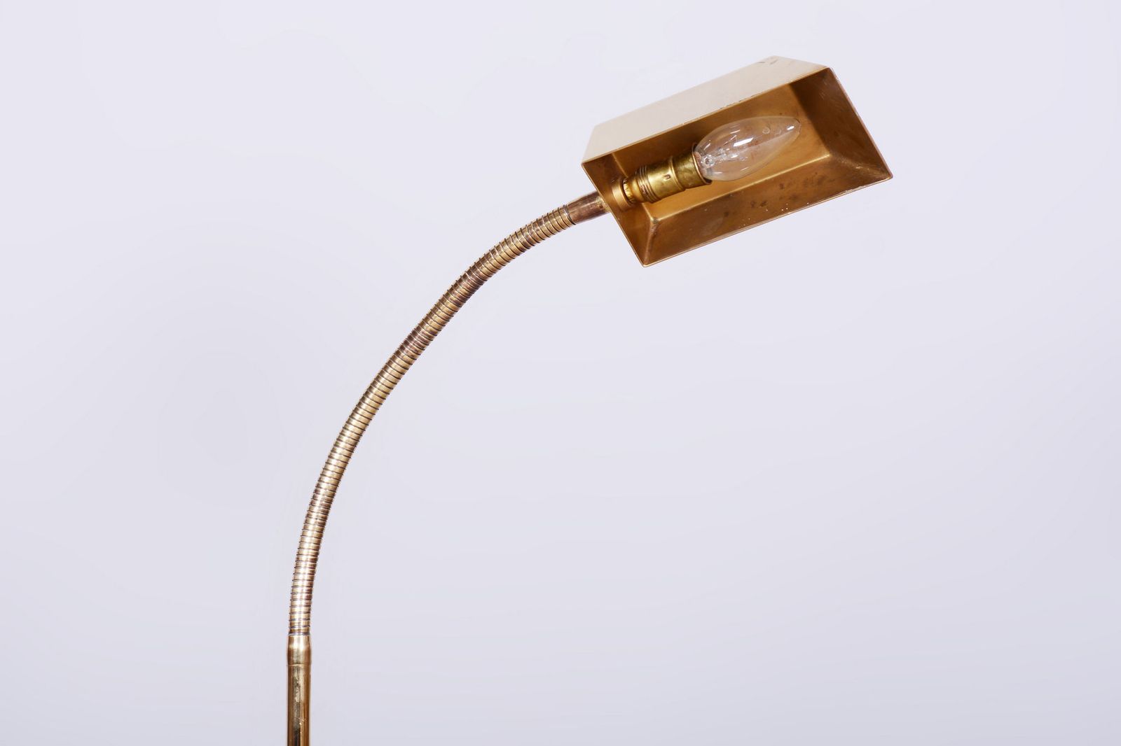 Original Mid Century Floor Lamp, Brass, Elecrical Revision, Germany, 1970s photo 600.0