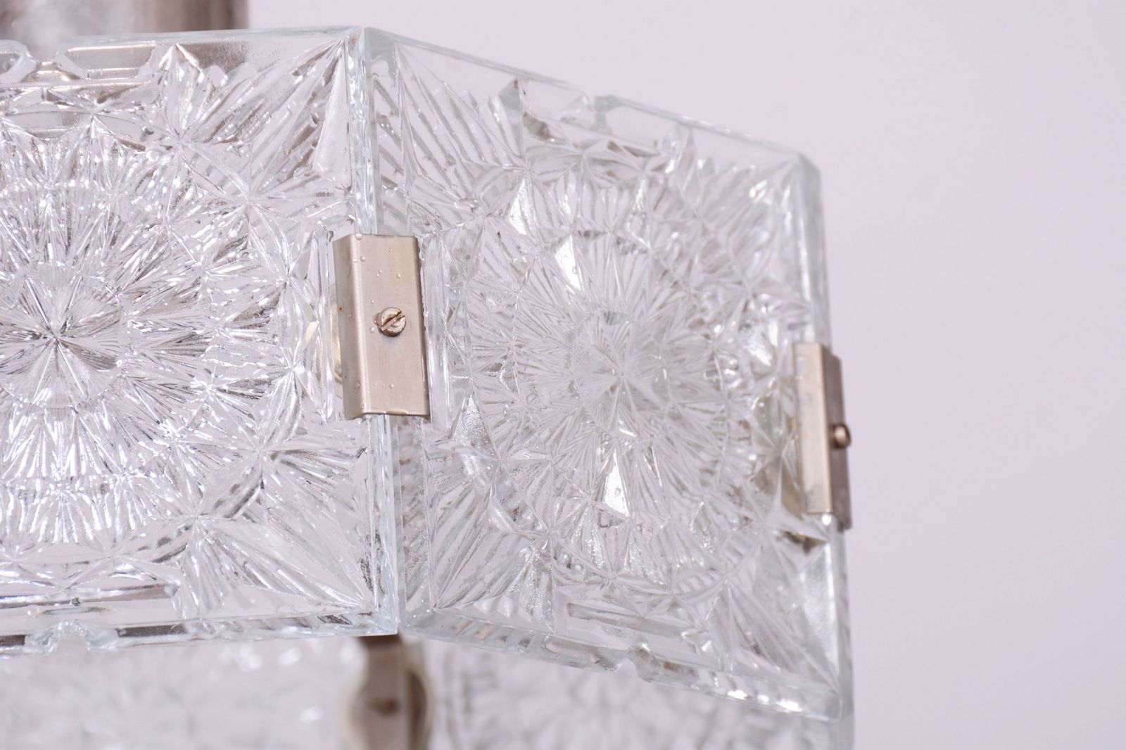 Restored Mid Century Chandelier, By J. Bejvl For Kamenický šenov, Czech, 1960s photo for sale