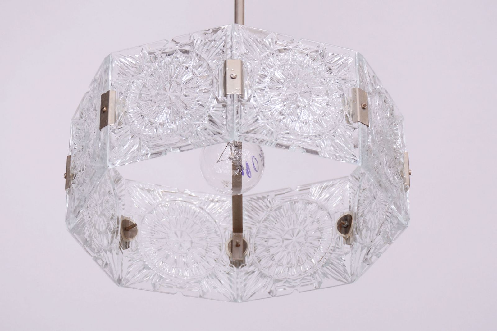 Restored Mid Century Chandelier, By J. Bejvl For Kamenický šenov, Czech, 1960s photo buy