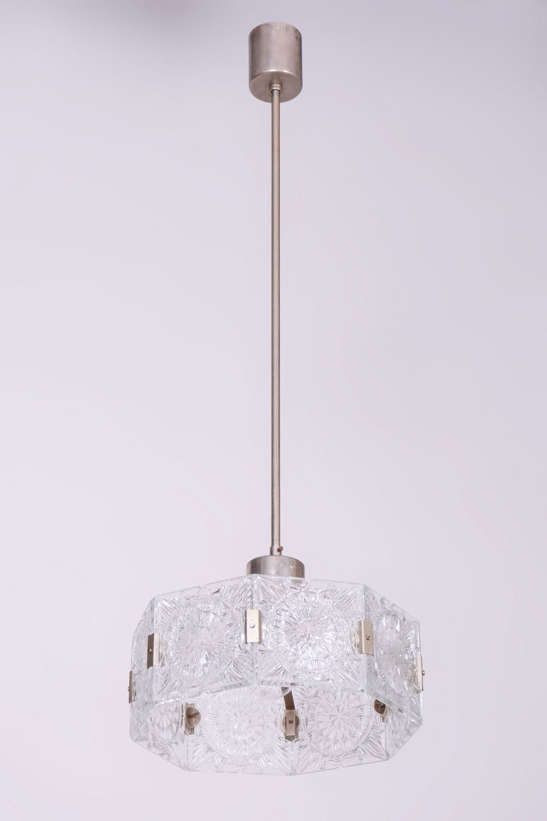 Restored Mid Century Chandelier, By J. Bejvl For Kamenický šenov, Czech, 1960s photo vintage