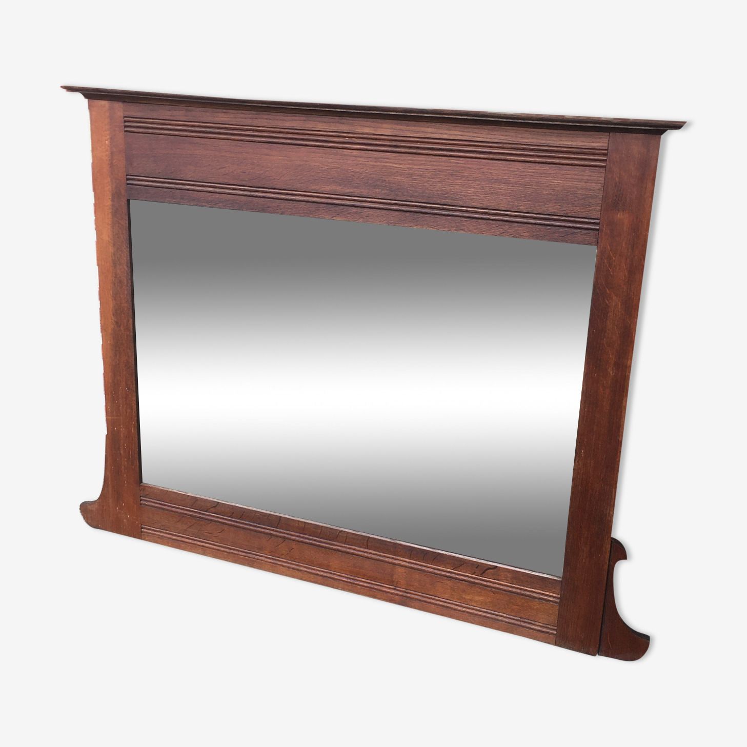 Houten Spiegel Met Geslepen Rand