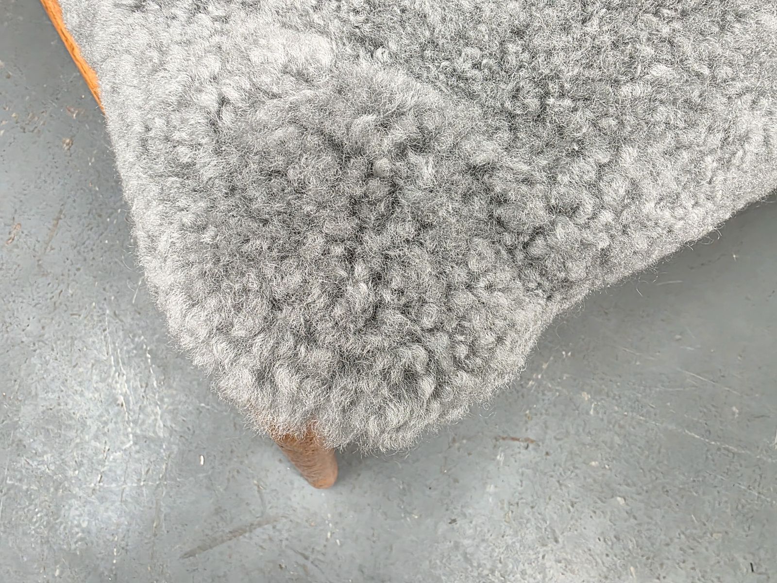 Carl Straub Lounge Chair In Sheep Wool, Germany, 1970s photo vinterior