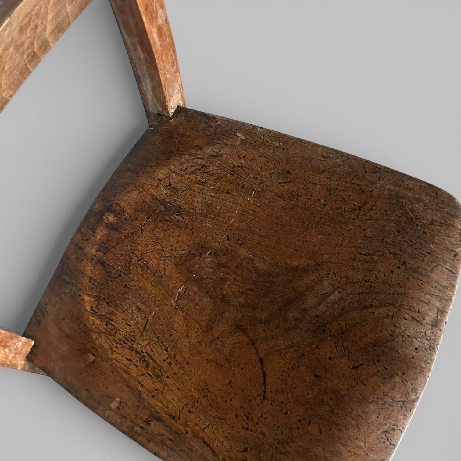 Antique Elm Church Chair – Rustic English Chapel Chair photo buy