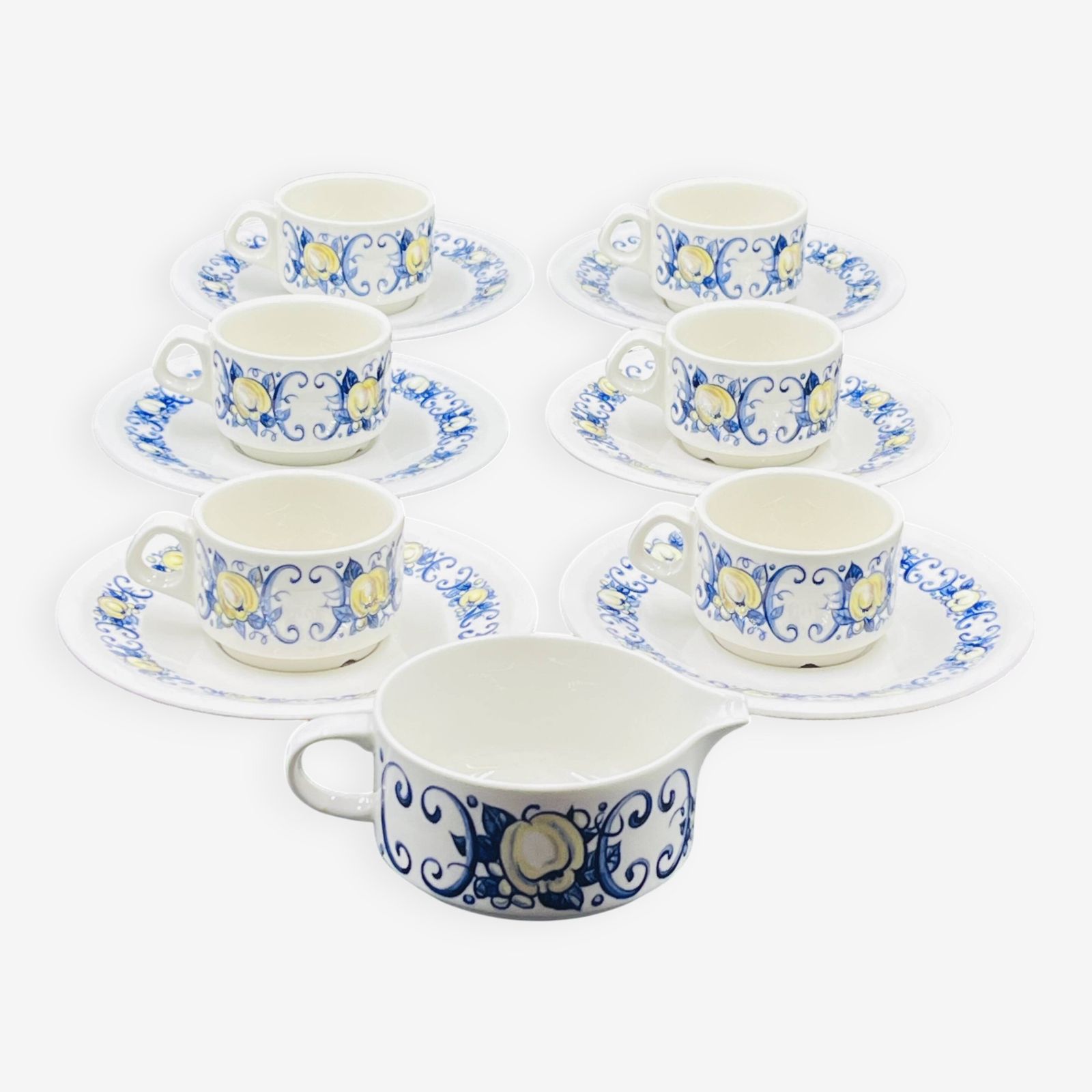 Cadiz – 6 Cups And Spus Espresso Cups & Milk Jug – Villeroy & Boch