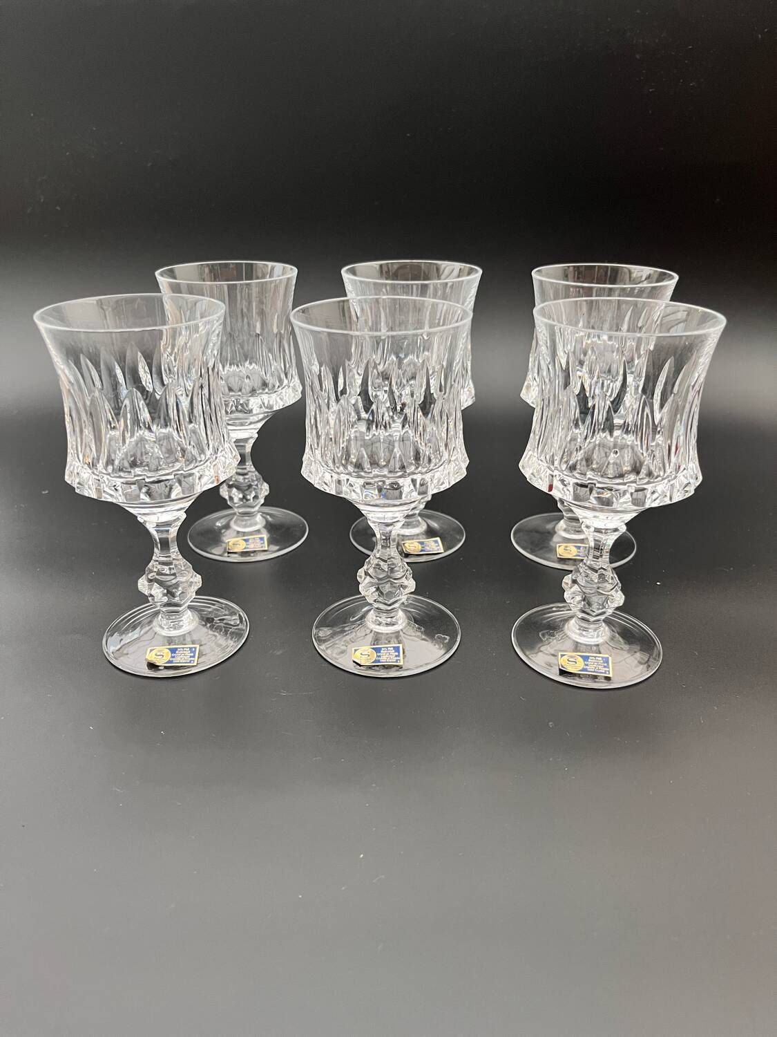 Set Van 6 Spiegelau Kristallen Glazen photo vintage