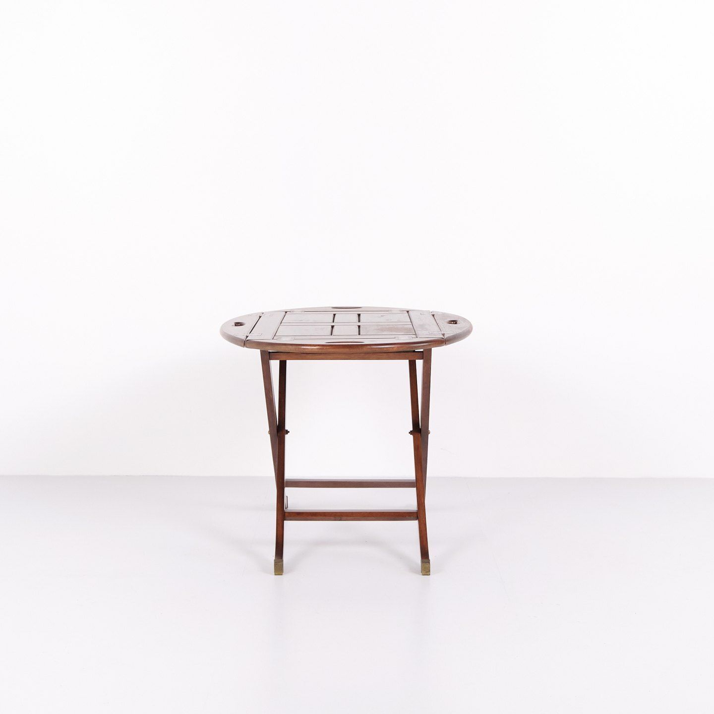 Butler's Table In Mahogany With Brass Fittings From The 1940s photo furniture