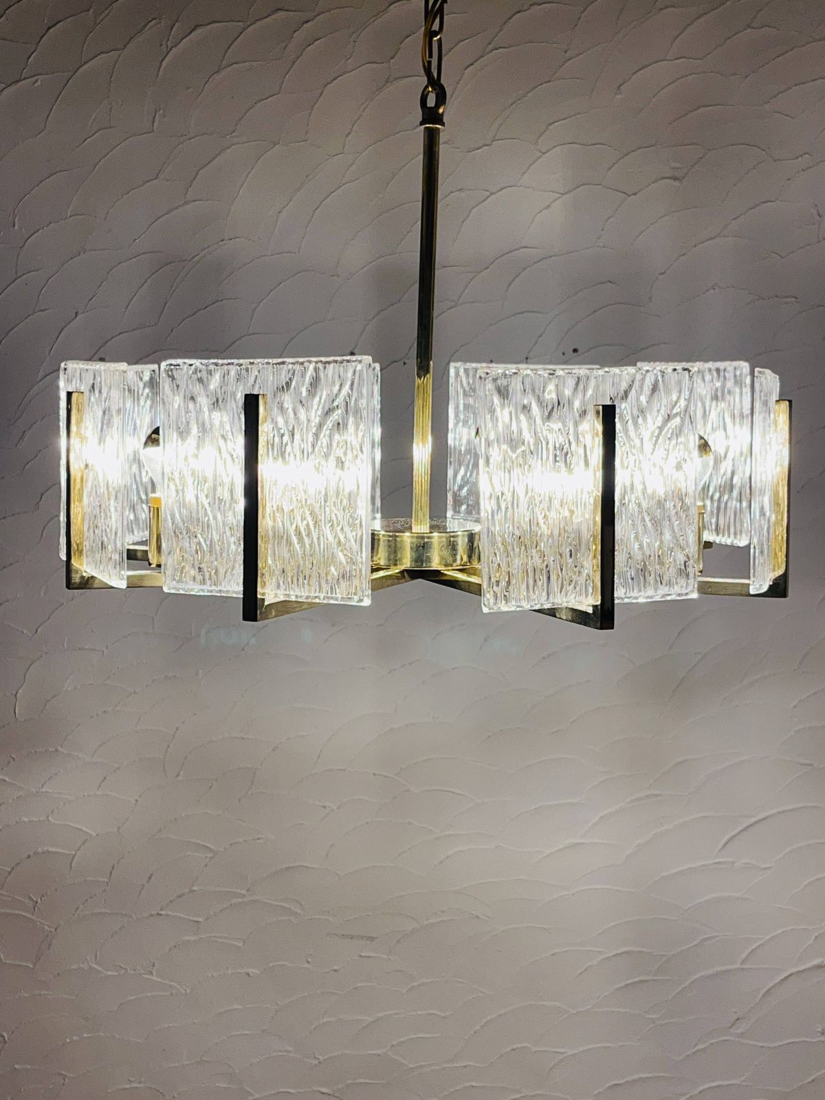 Iceberg Vintage Brass Chandelier photo furniture