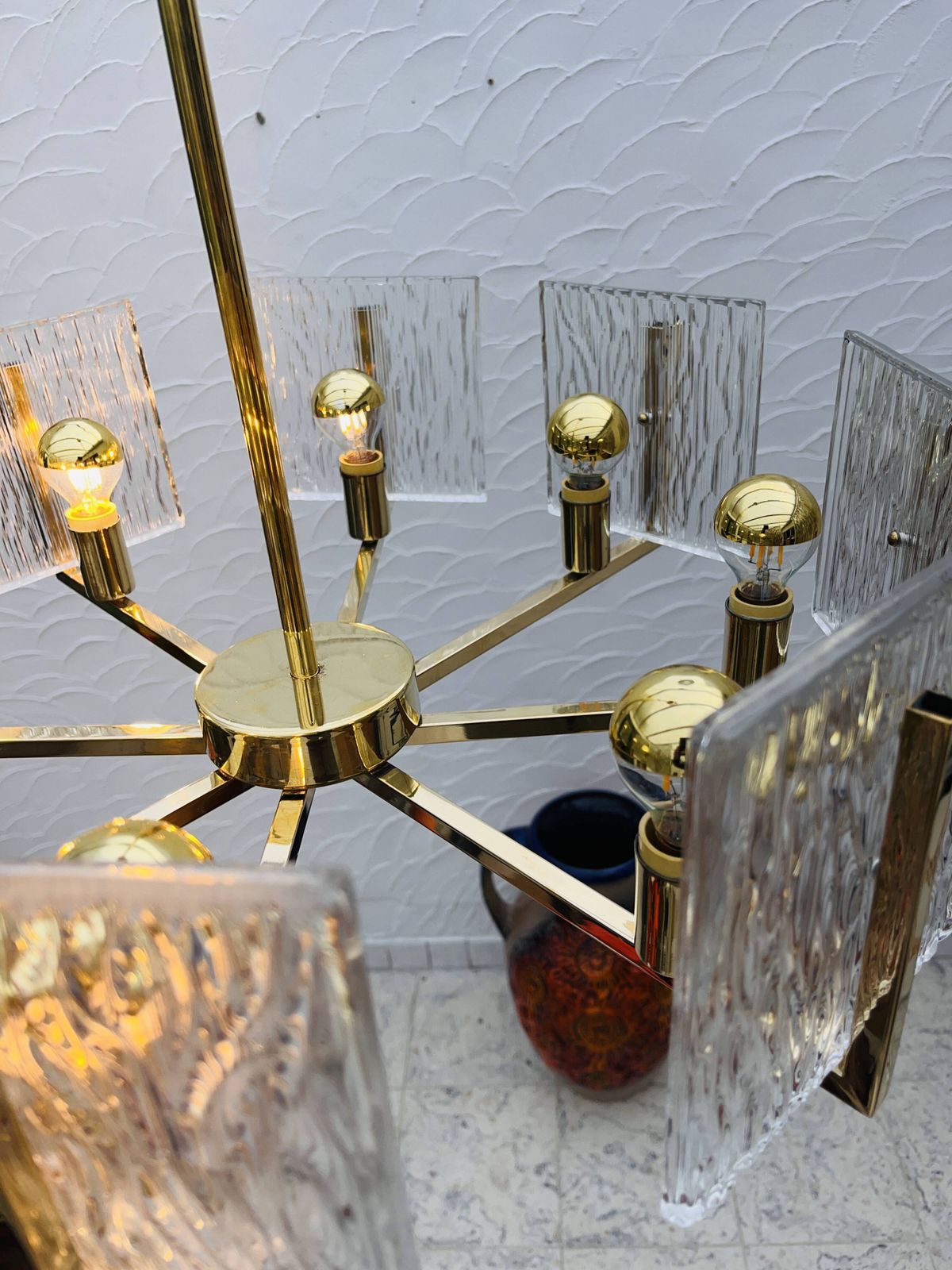 Lighting Iceberg Vintage Brass Chandelier photo