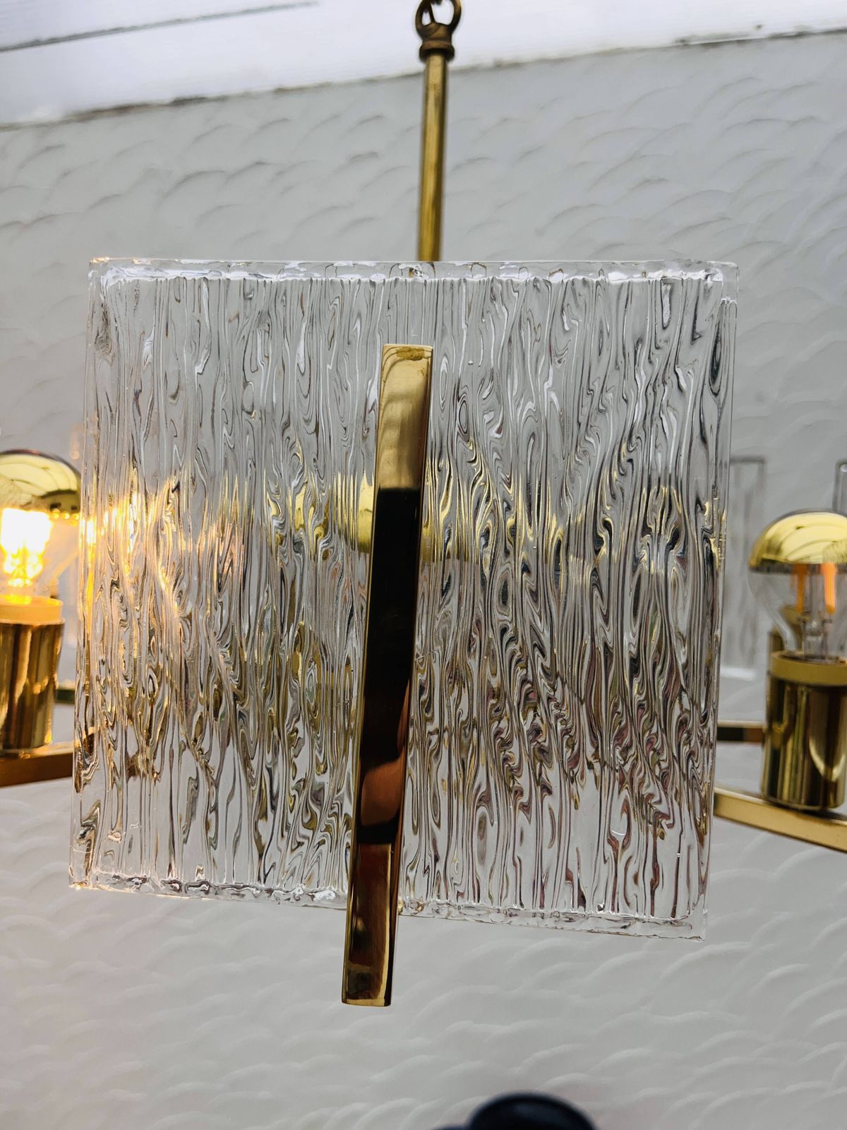 691.0 Iceberg Vintage Brass Chandelier photo