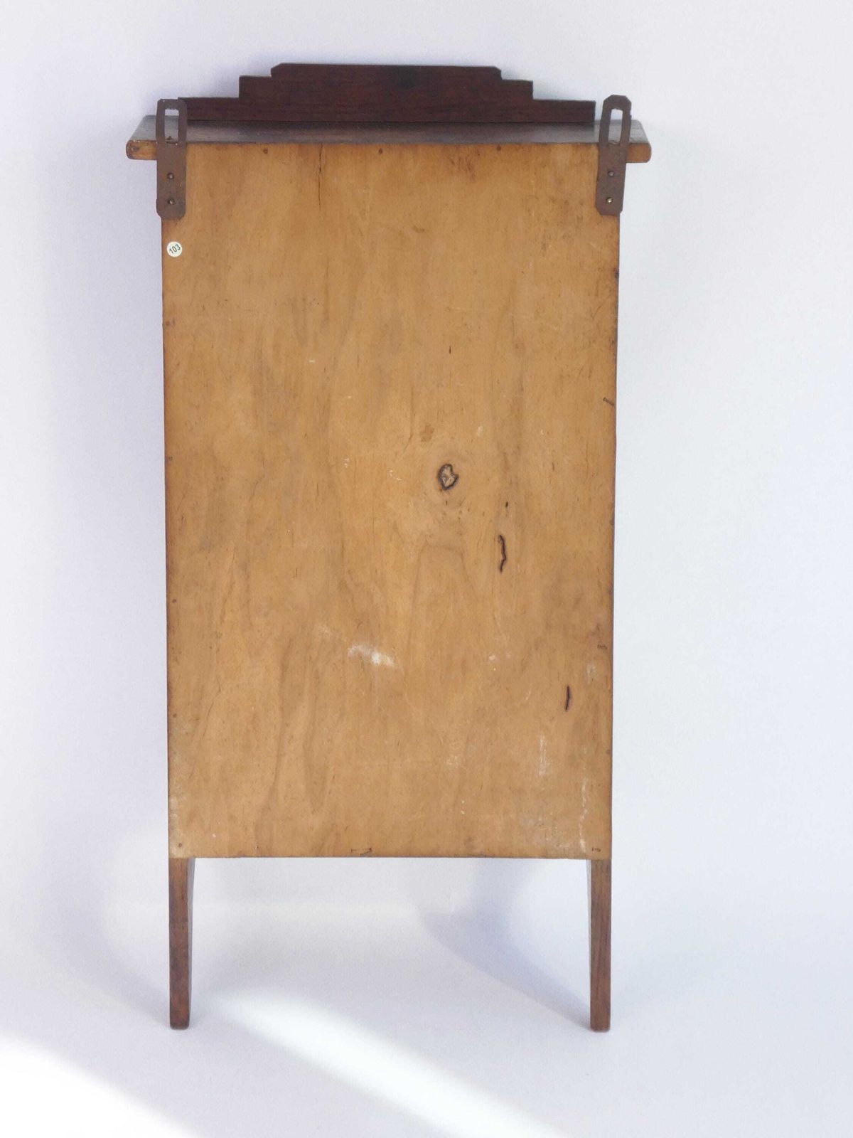 Furniture Antique Art Deco Wooden Wall Cabinet With Beveled Mirror, Medicine Apothecary With Drawer And Shelf, Small Chest, Farmhouse Decor photo