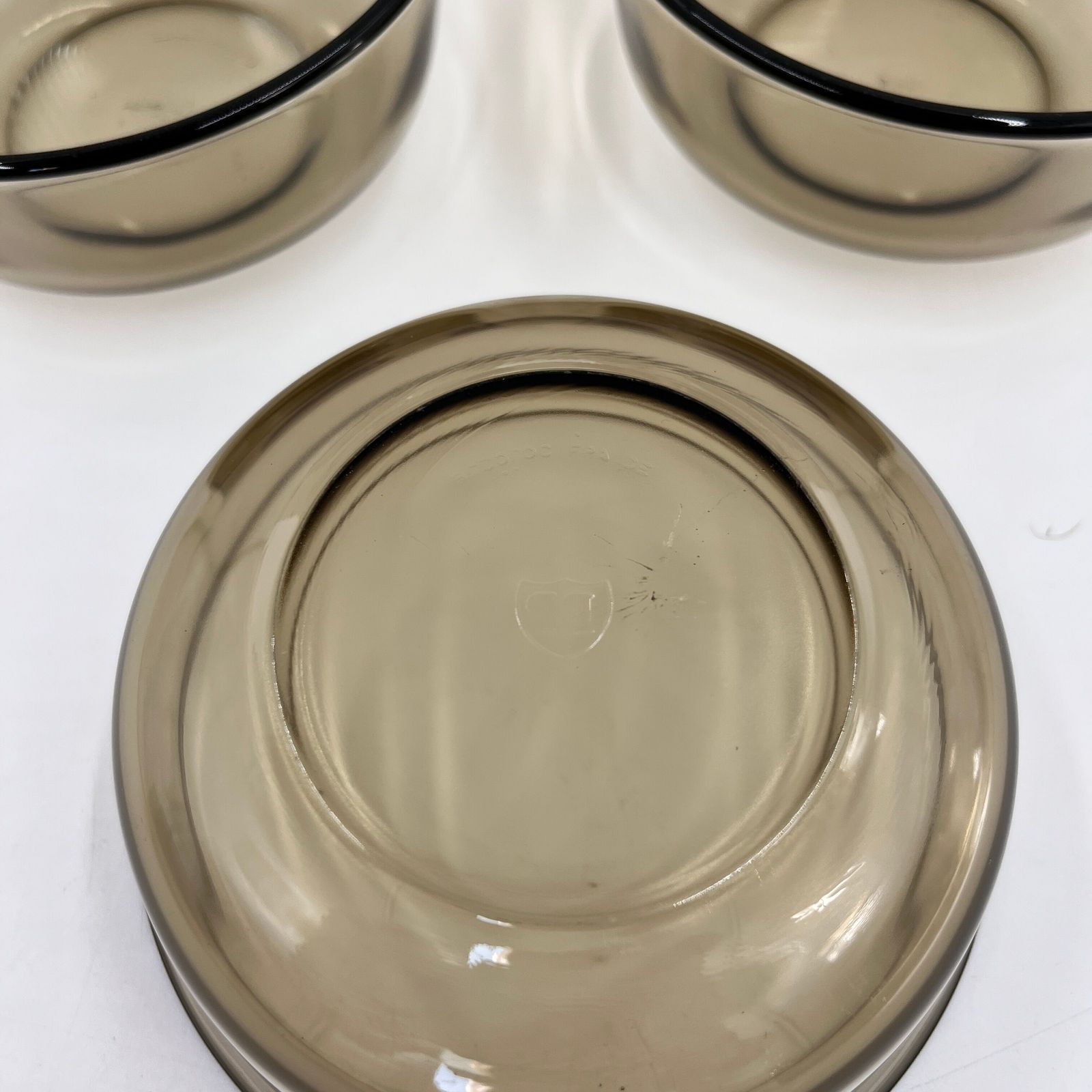 photo vintage Arcopal Rookglas Set, Jaren 1970