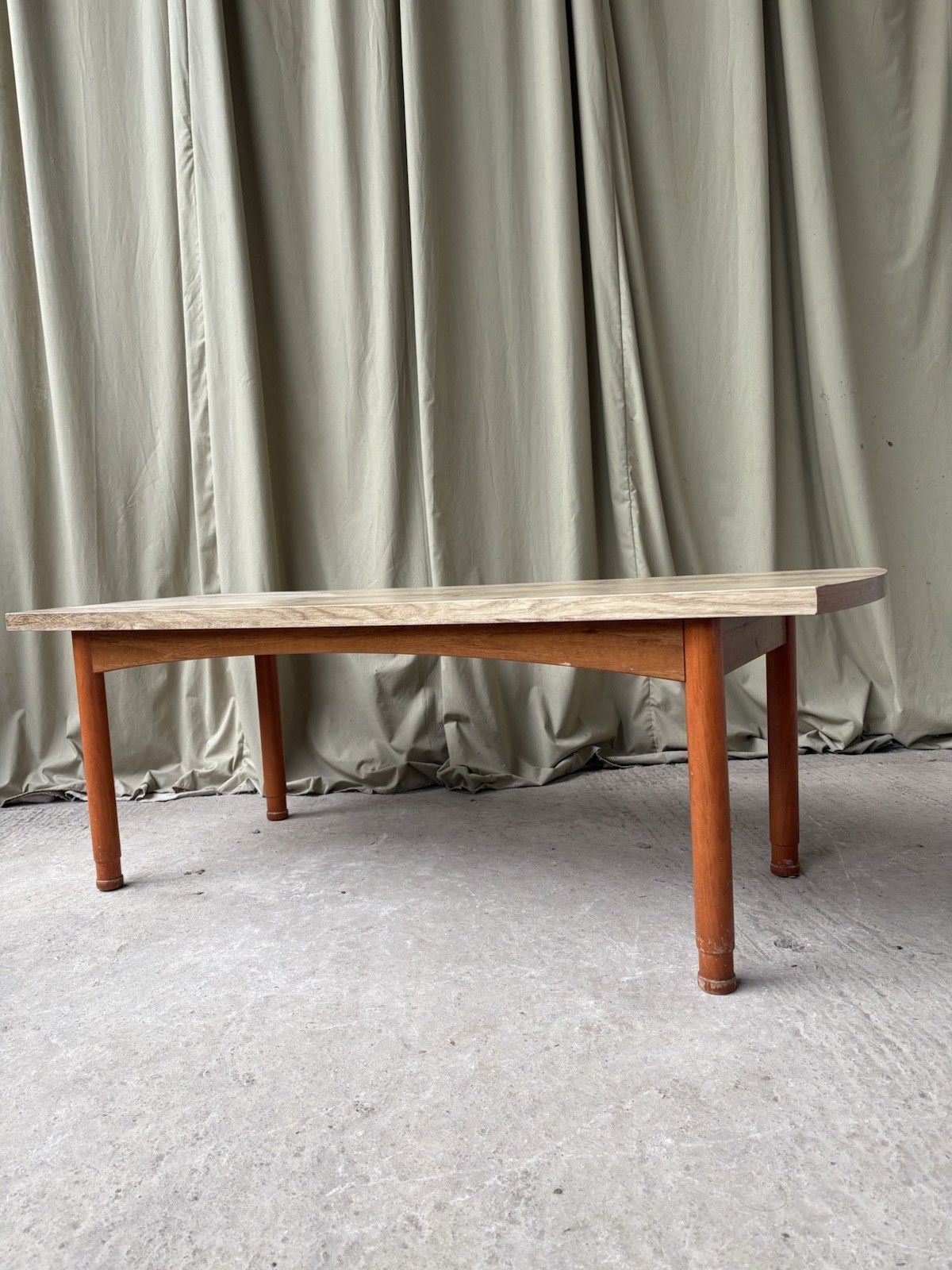 Vtg Mid Century Coffee Table Scandi Danish Retro R1112 photo vinterior