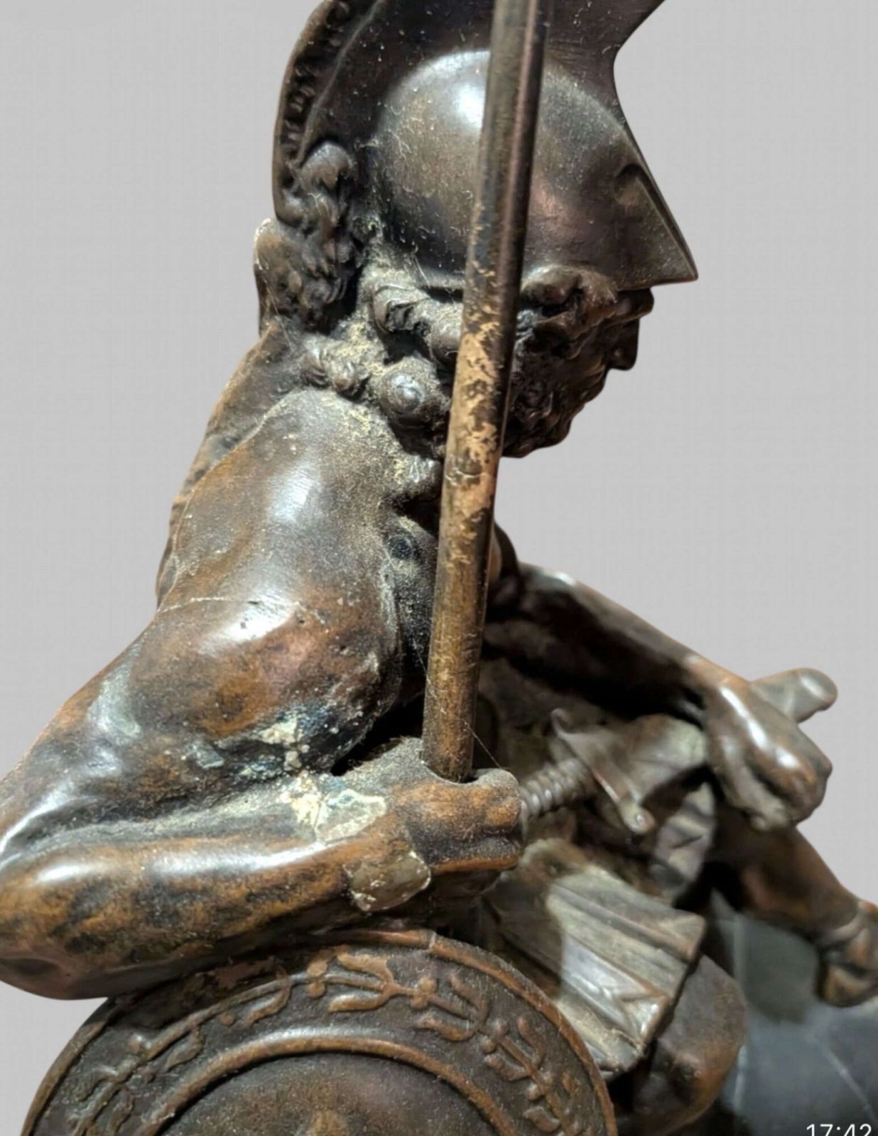 photo for sale A Wonderful 19thc Bronze Of Ajax The Great