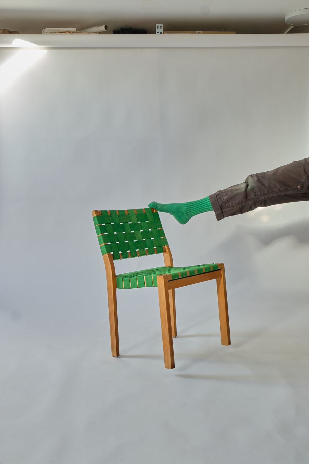 Alvar Aalto 611 Dining Chairs In Green Set Of 2 photo for sale