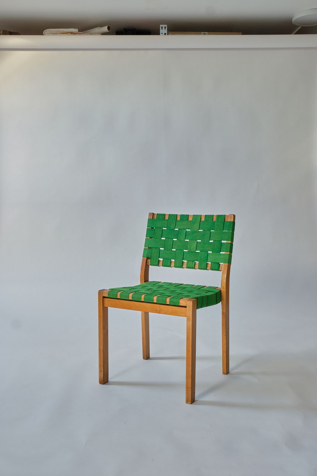 Alvar Aalto 611 Dining Chairs In Green Set Of 2 photo buy