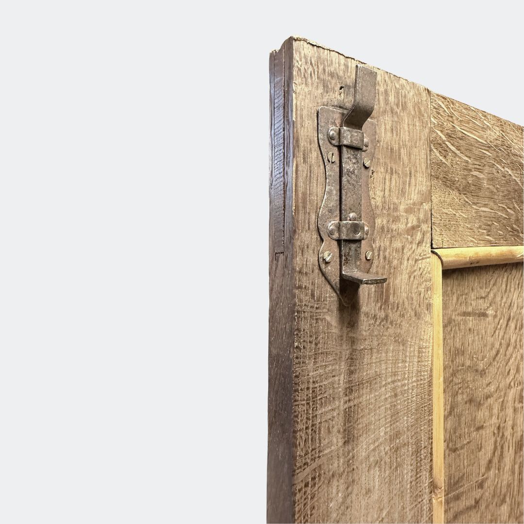 Vintage Solid Oak Wardrobe With Drawers photo vintage