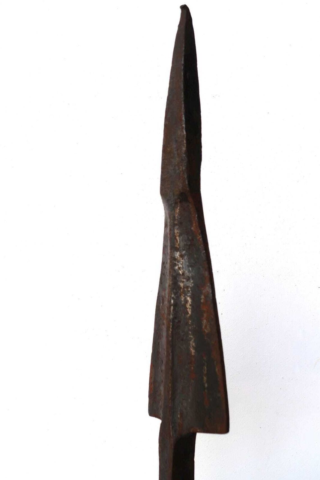 French Huge Brutalist Wrought Iron Candle Holder Spear By Leopold Gest,  1950s / Candleholder Minimalist Brut Brutalist  Brutalism Home Decor photo 2966.0